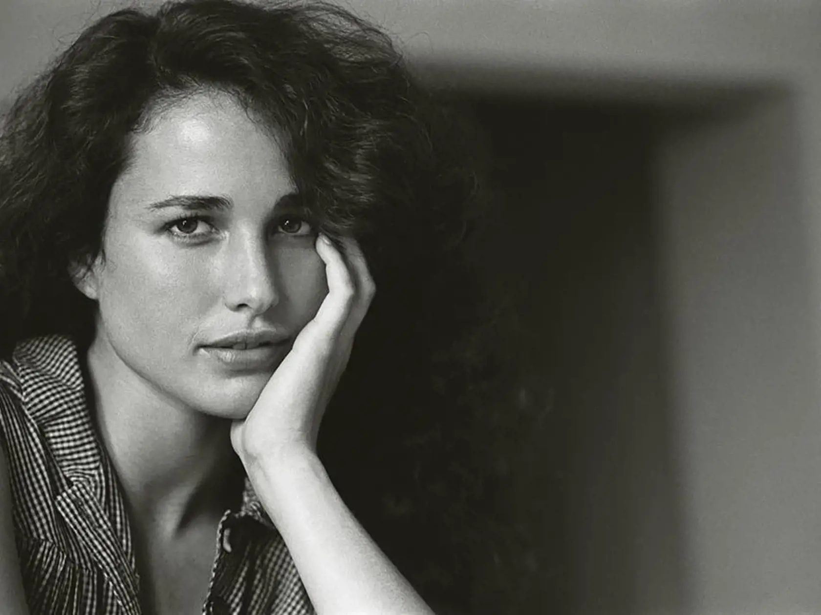 Andie MacDowell na archívnom zábere