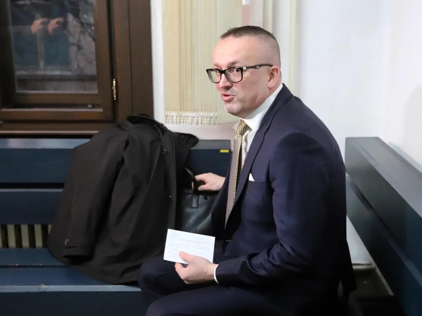Vladimír Pčolinský na pracovisku Špecializovaného trestného súdu v Banskej Bystrici.