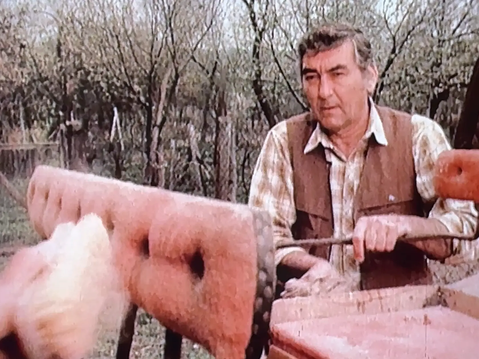 Štefan Kvietik v jeho rodisku - Dolné Plachtince. 