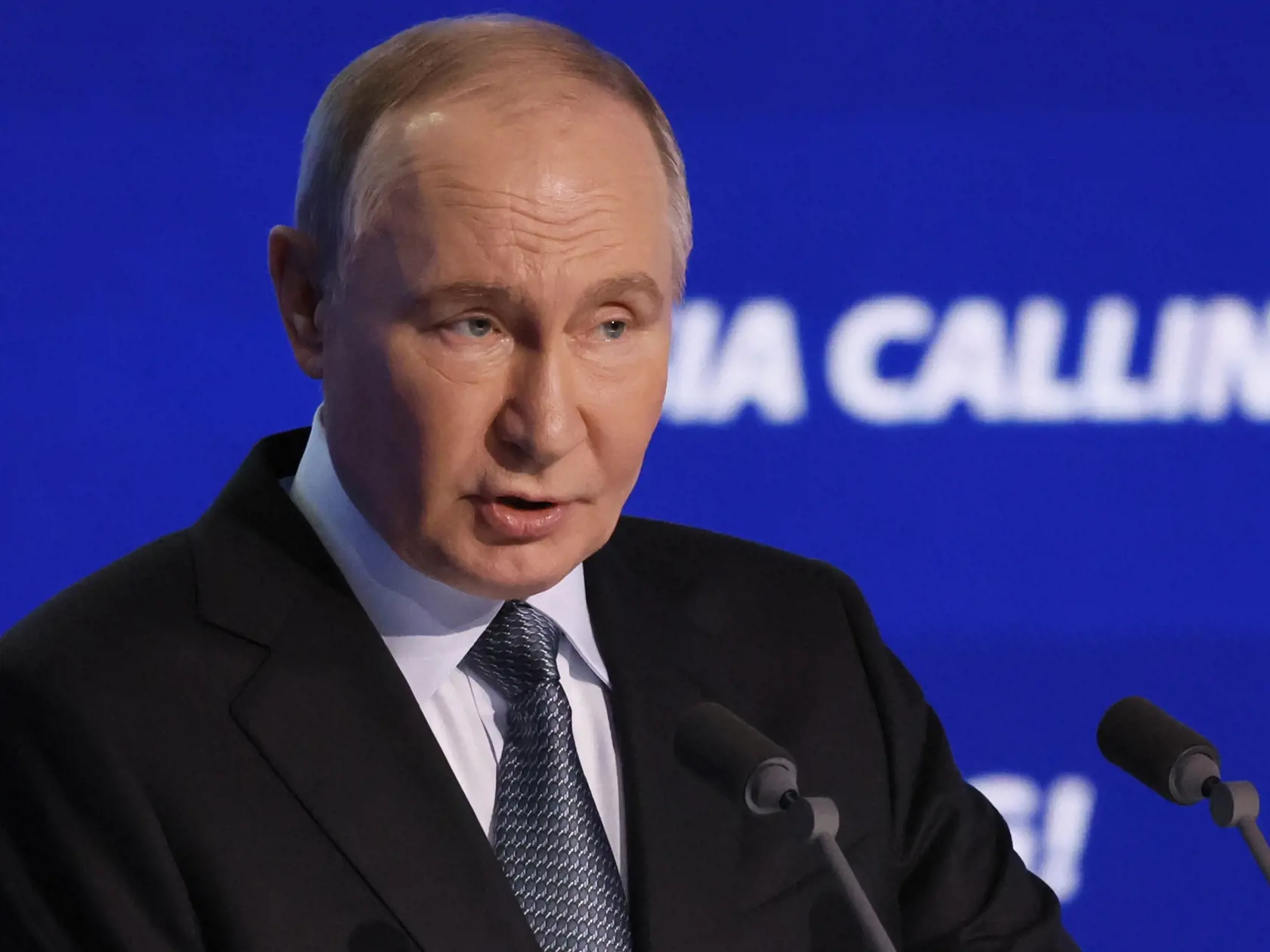 Ruský prezident Vladimir Putin počas investičného fóra 4. decembra 2024 v Moskve.