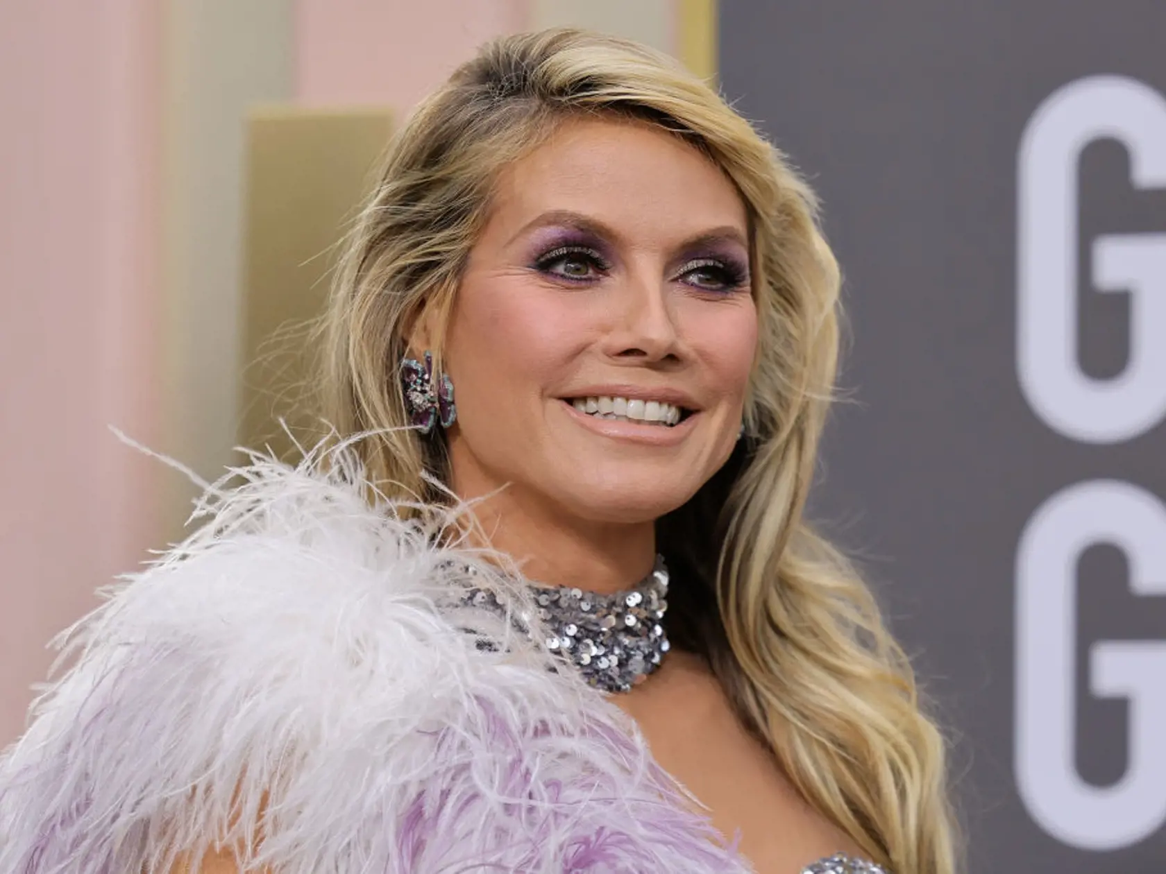 Heidi Klum na Zlatých glóbusoch
