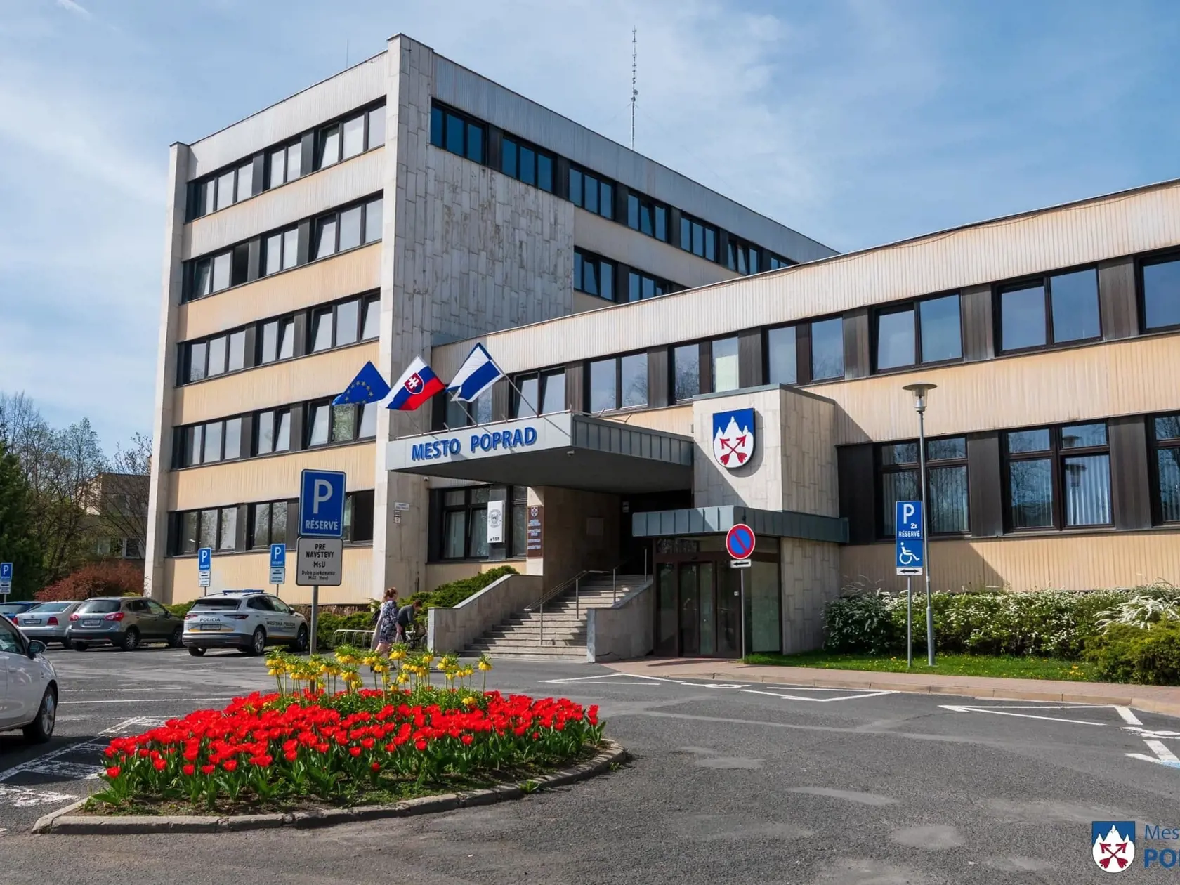 V meste Poprad rozkvitli tulipány.