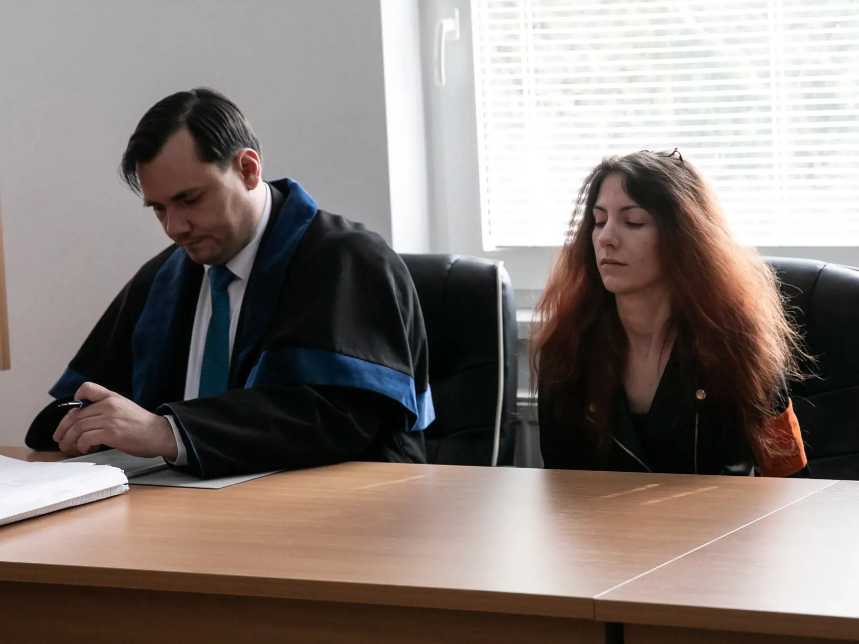 Pojednávanie v prípade úkladnej vraždy v štádiu pokusu. Obžalovaná Bibiana Scholzová chcela zabiť sokyňu v láske. Na snímke je Bibiana Scholzová.