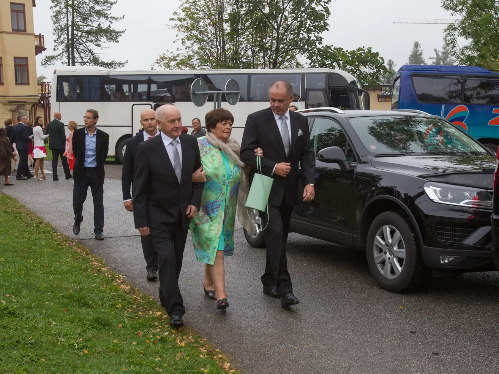 Svadba syna prezidenta Andrea Kisku vo Vysokých Tatrách.