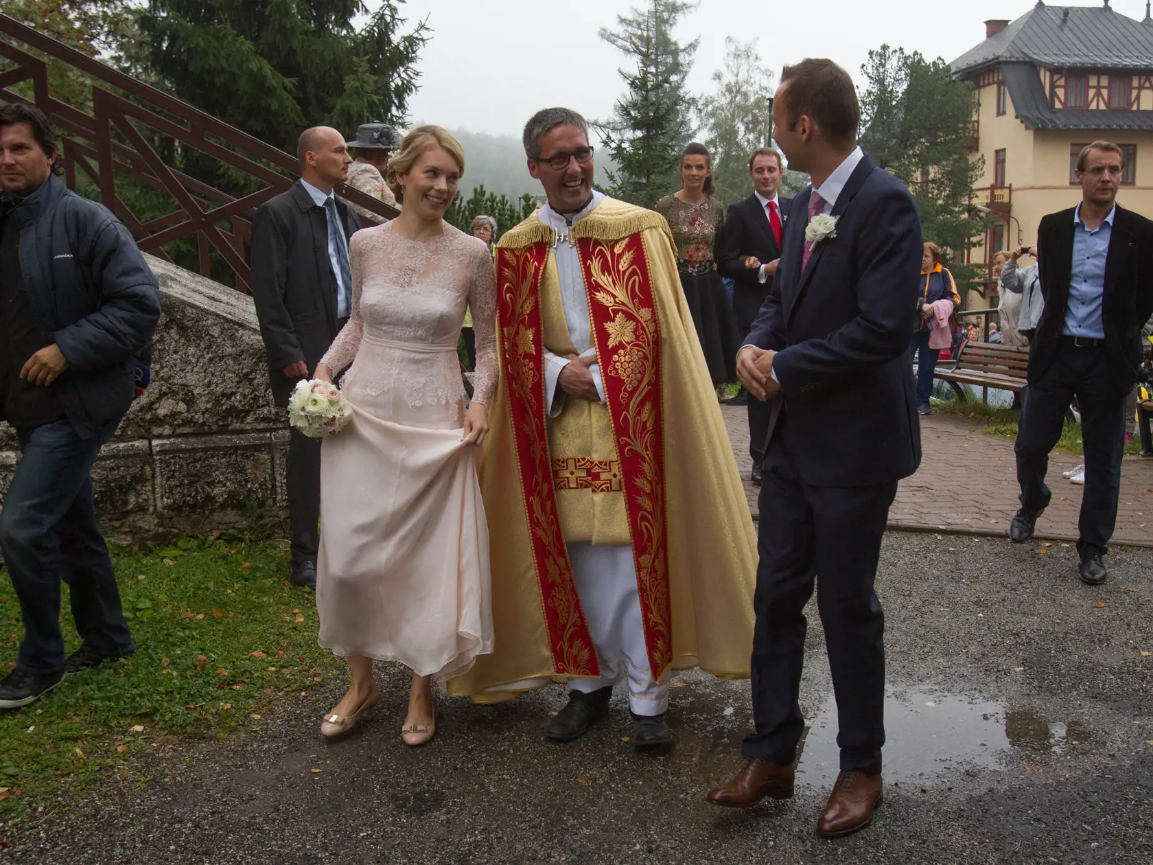 Svadba syna prezidenta Andrea Kisku vo Vysokých Tatrách.