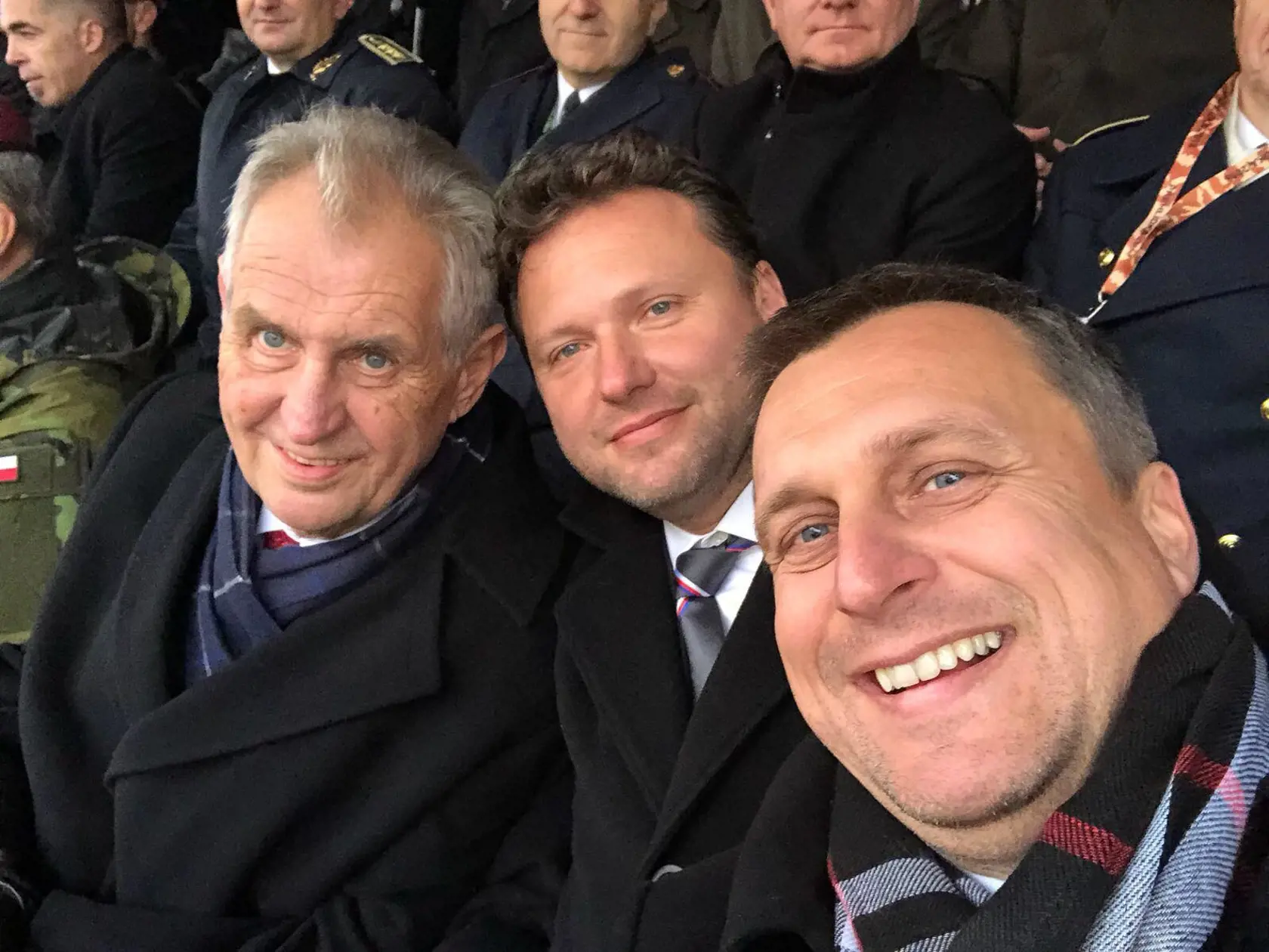 Miloš Zeman s Radkom Vondráčkom a Andrejom Dankom.