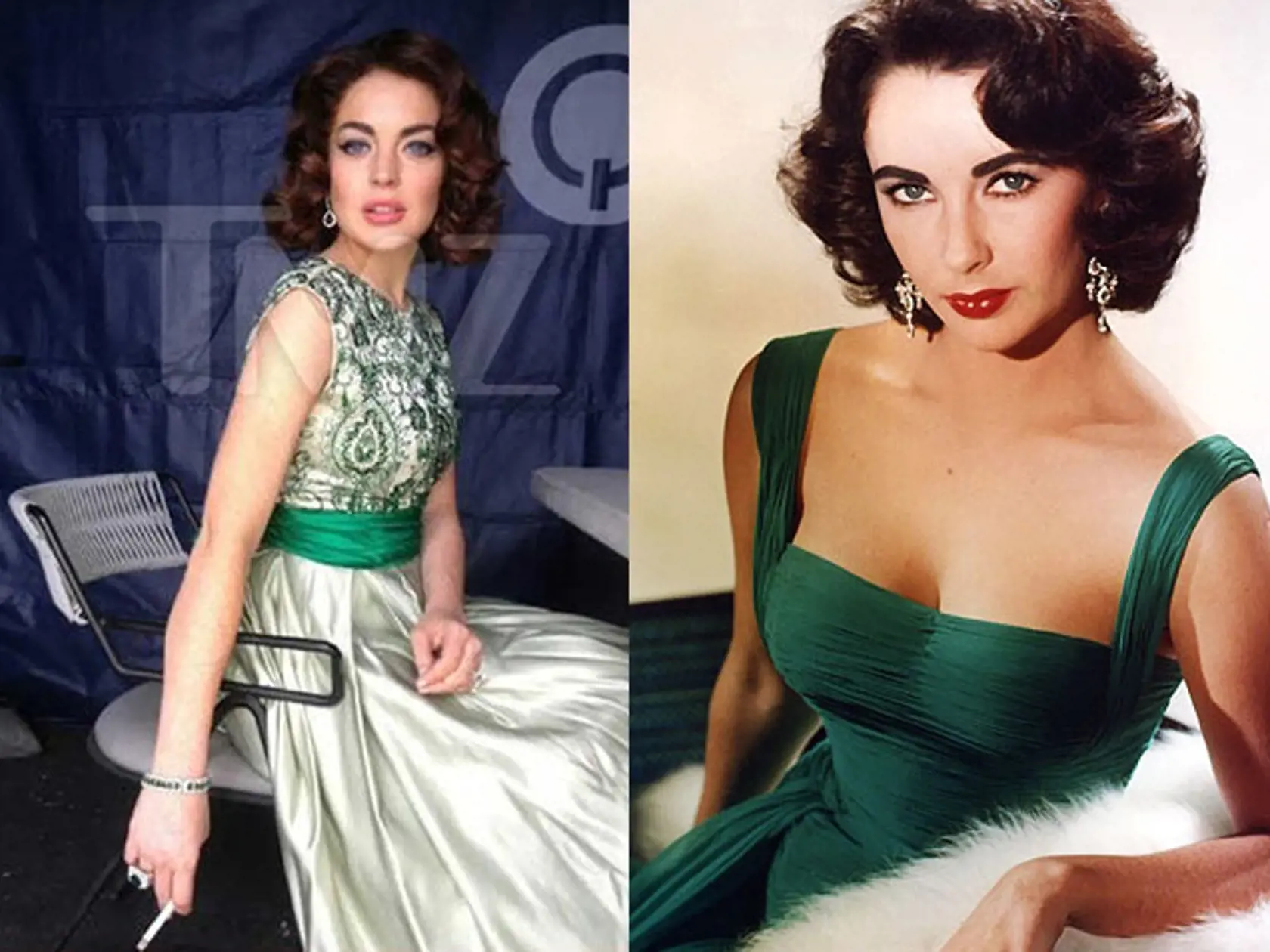 Lindsay Lohan ako Elizabeth Taylor v Liz & Dick, 2012