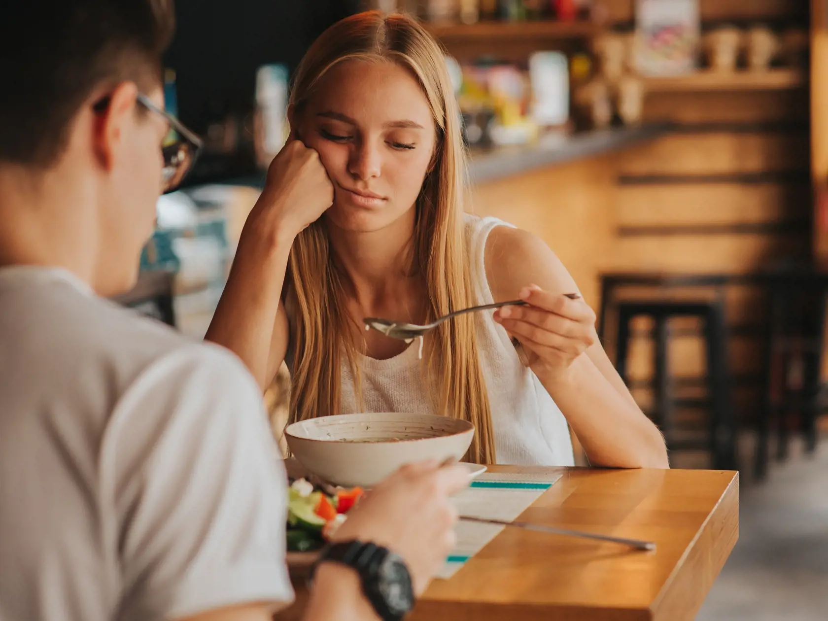 Portrait,Of,Woman,With,No,Appetite.,He,Has,Tired,,Bad