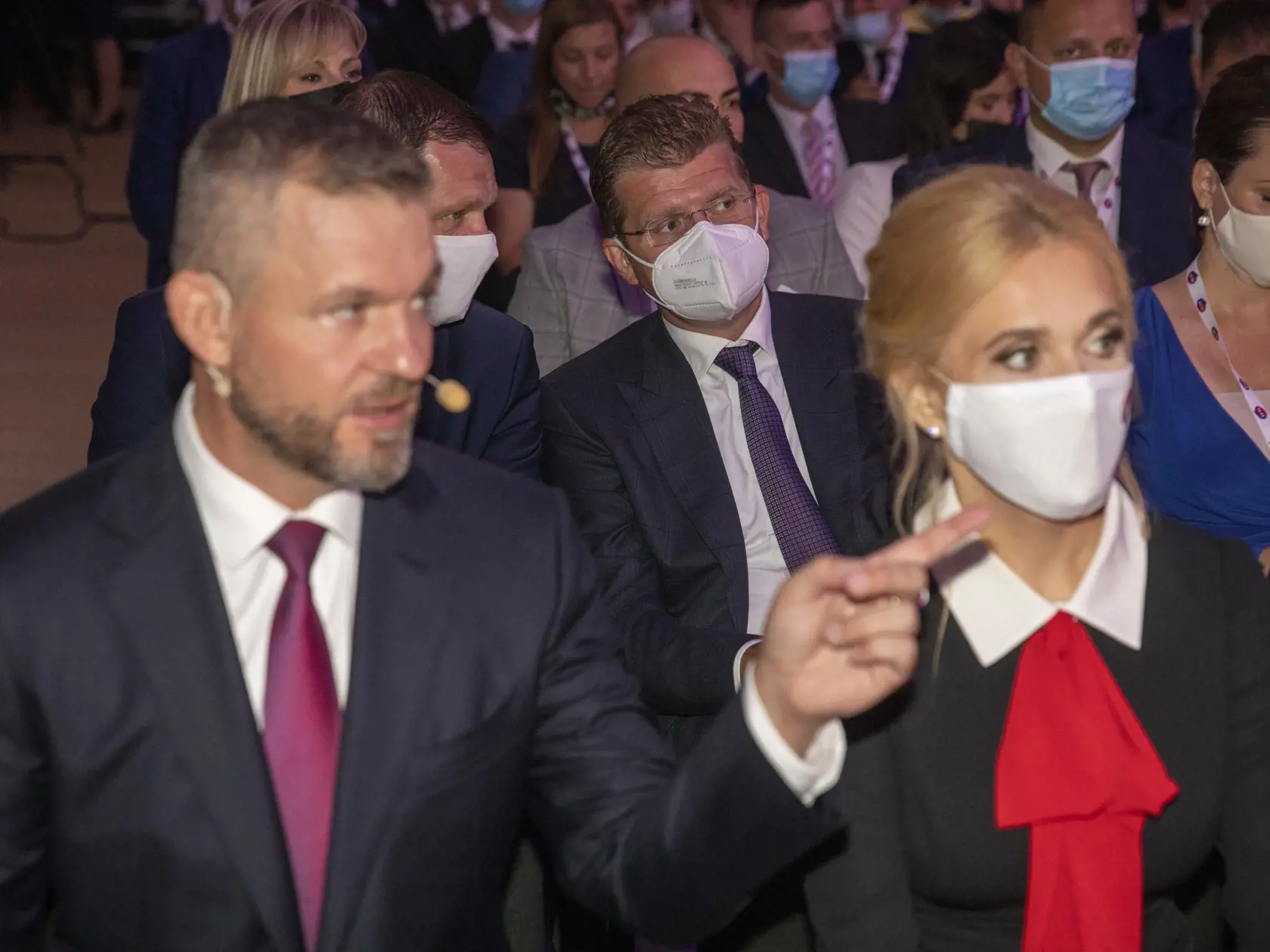 Snem politickej strany Hlas-SD v Nitre
Peter Pellegrini, Denisa Saková