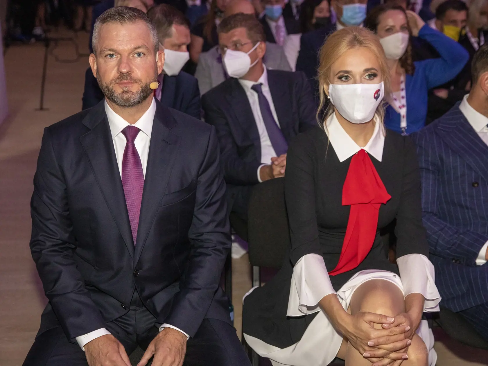 Snem politickej strany Hlas-SD v Nitre
Peter Pellegrini, Denisa Saková