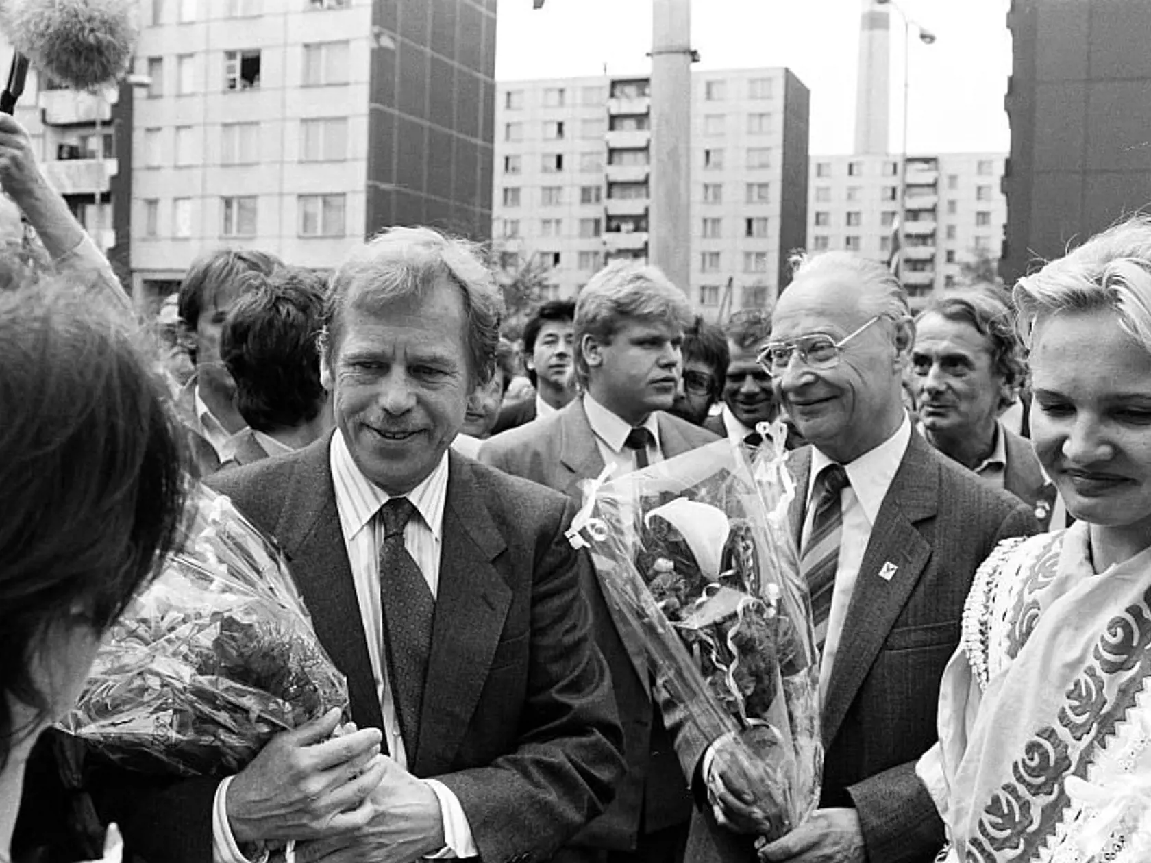 Václav Havel a Alexander Dubček