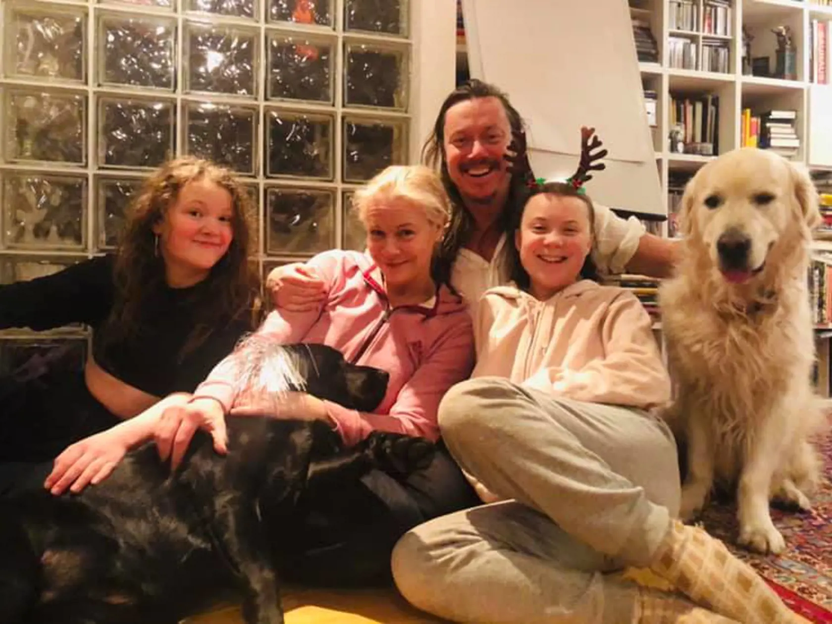 Greta Thunberg s rodinou