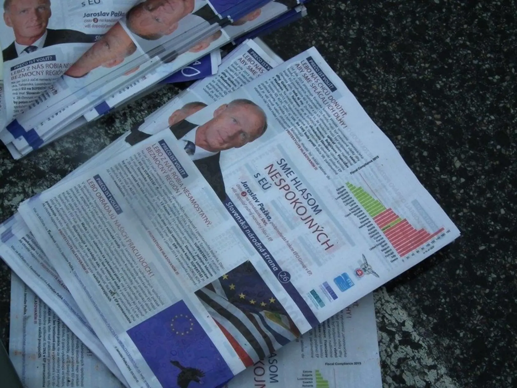 Auto s predvolebnými letákmi sa čelne zrazilo s nákladiakom a ten skončil pod reklamou Kozlíka.