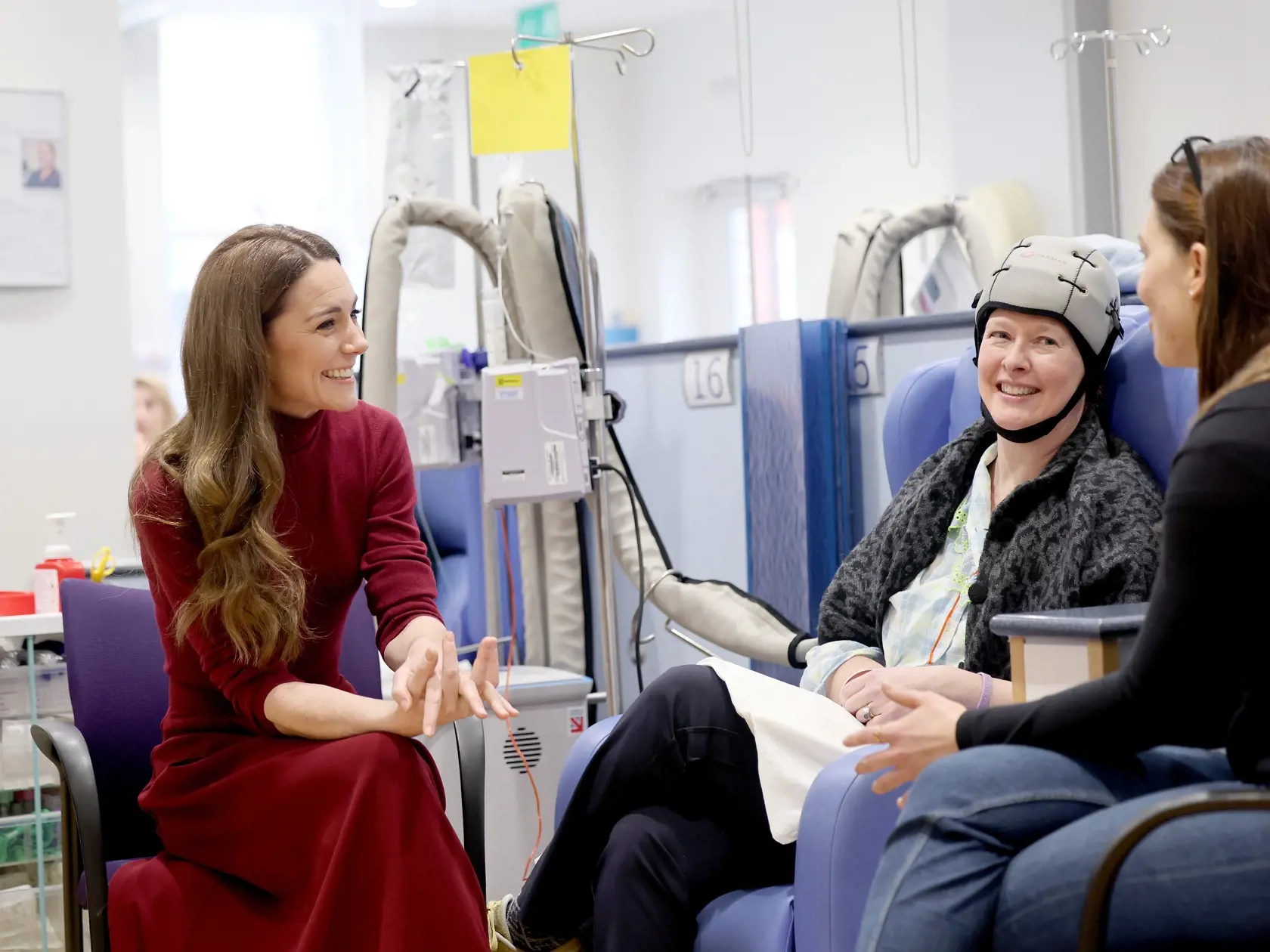 14, január 2025: Princezná Kate počas návštevy nemocnice The Royal Marsden v Londýne.