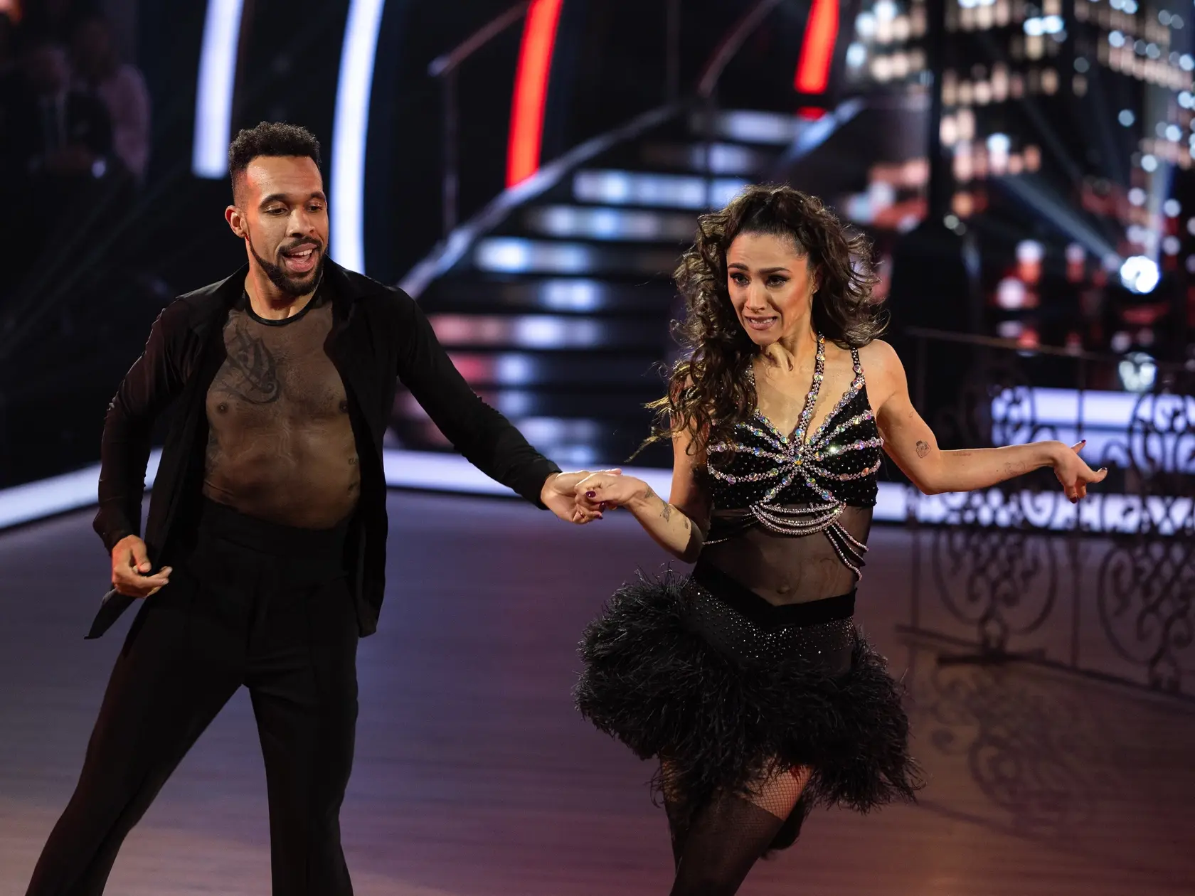 Eva Burešová a Titus Ablorh počas siedmeho kola Let's dance 2025.