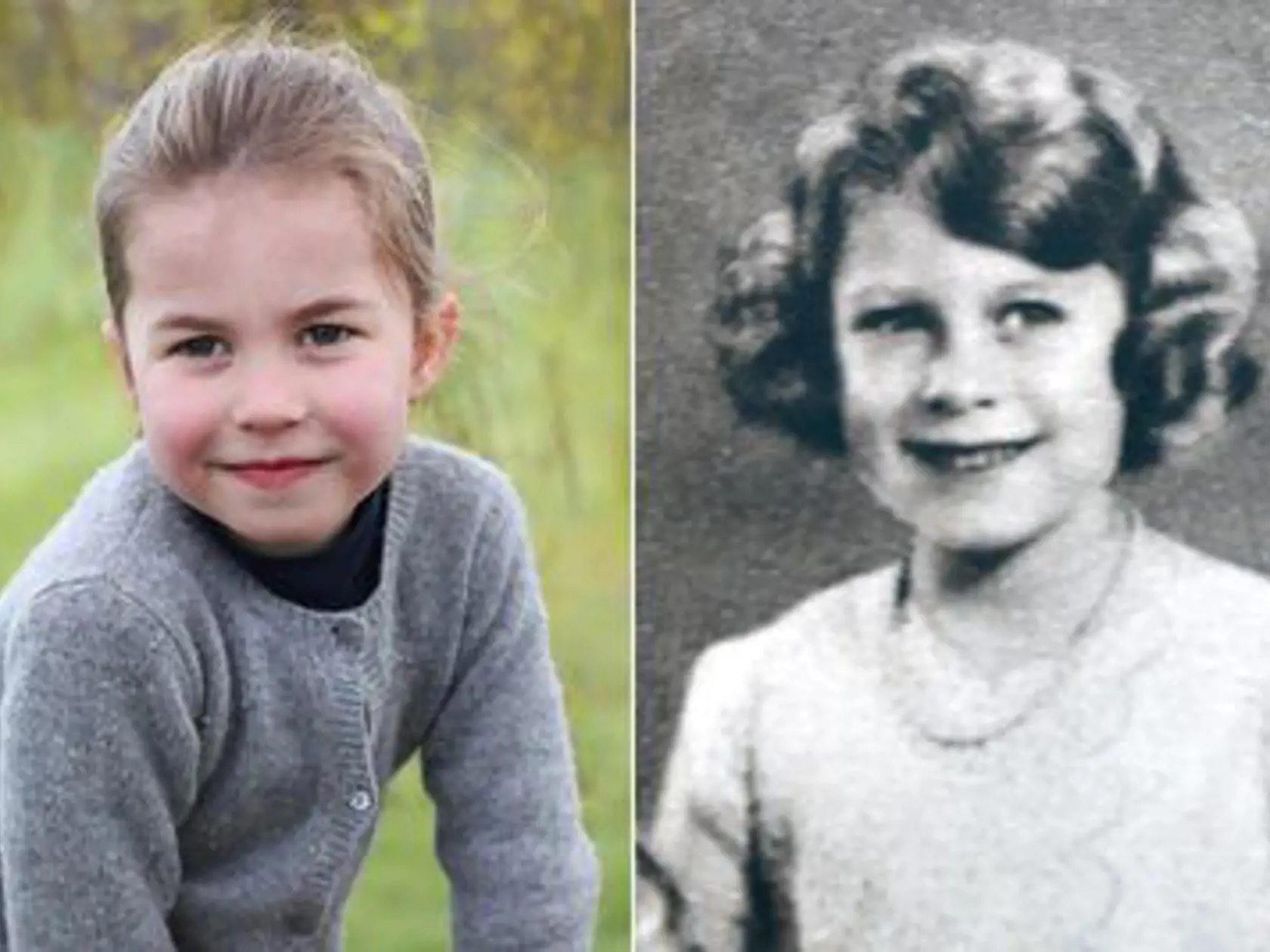 Princezná Charlotte a kráľovná Alžbeta II. približne v rovnakom veku.