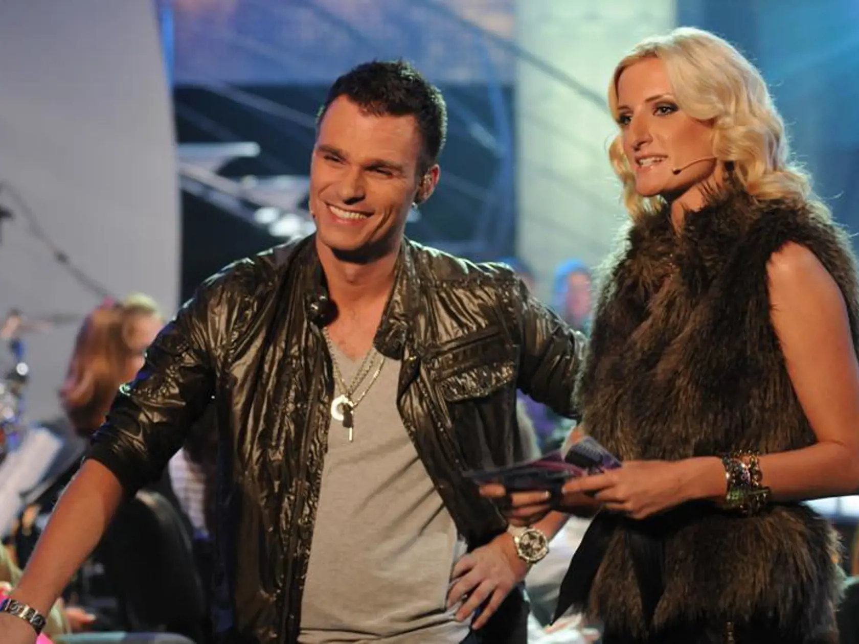 Adela Banášová a Leoš Mareš počas Česko Slovenskej SuperStar