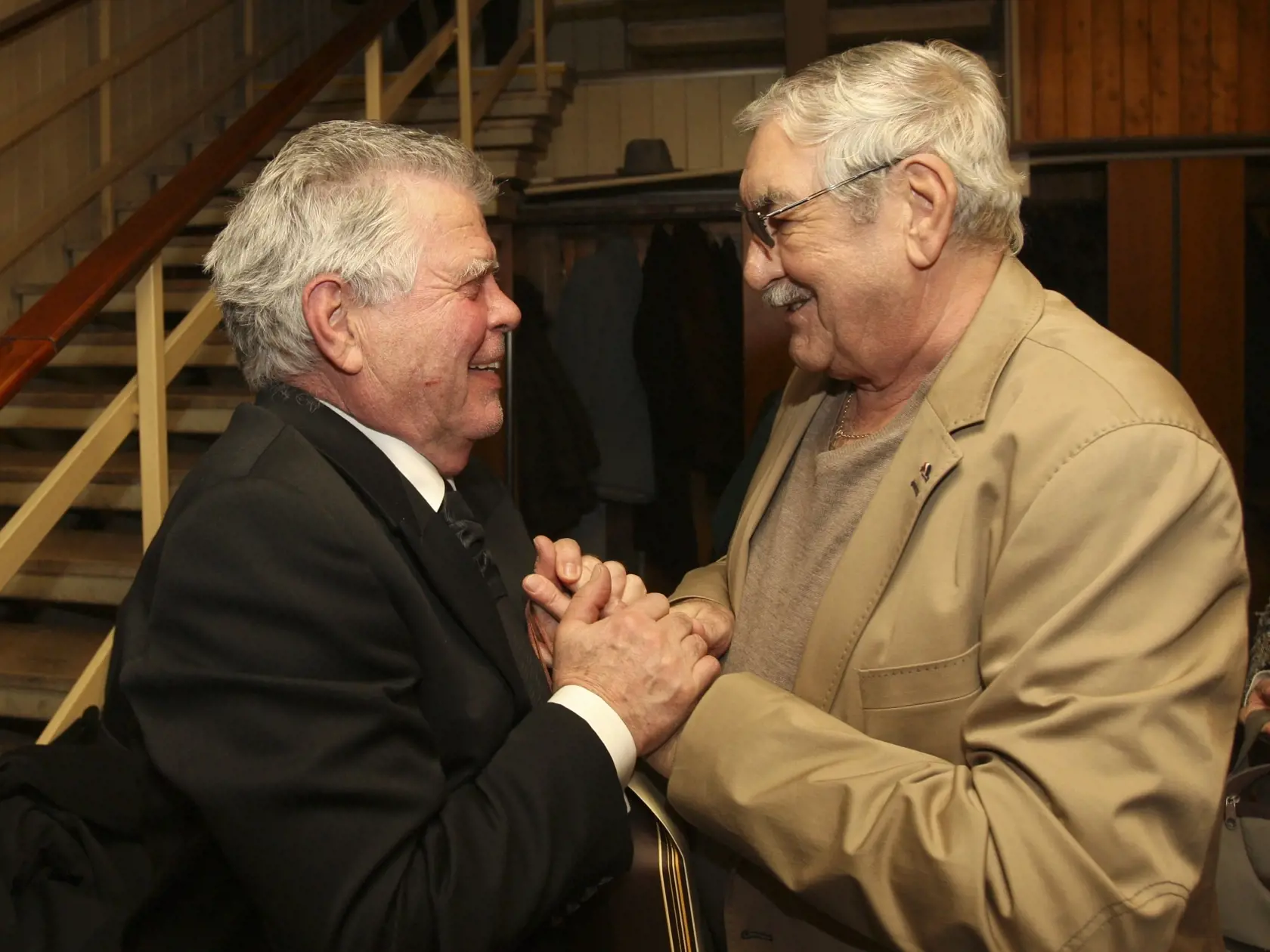Oldo Hlaváček so Štefanom Kvietikom († 90).