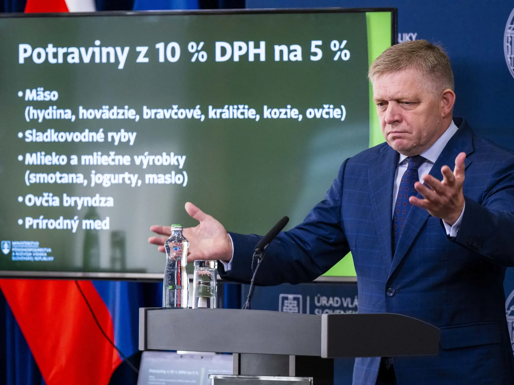 Predseda vlády SR Robert Fico sa stretol na Úrade vlády SR so zástupcami obchodných reťazcov