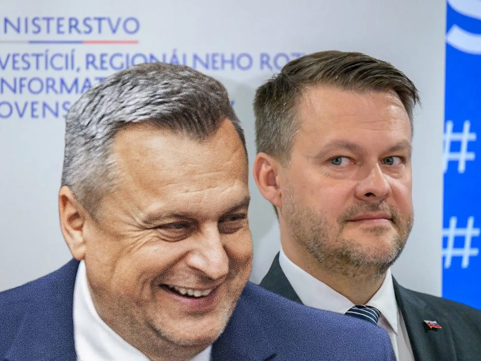 Na kombosnímke Andrej Danko a Samuel Migaľ. Zrejme sa stanú spojencami, obaja odmietajú transakčnú daň, ktorú obaja podporili v rámci vládnej koalície.