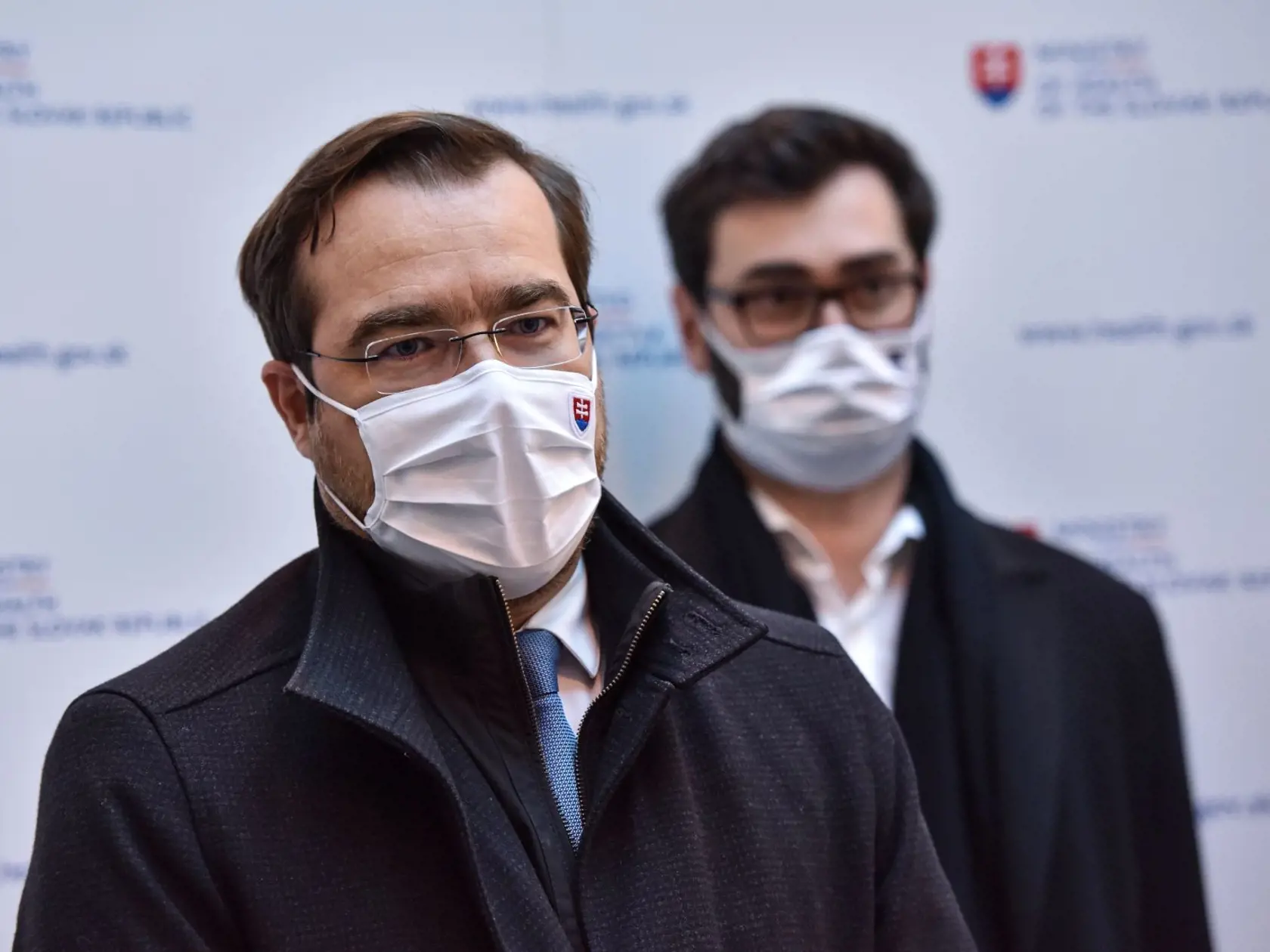 Na snímke zľava minister zdravotníctva SR Marek Krajčí a primátor mesta Nitra Marek Hattas