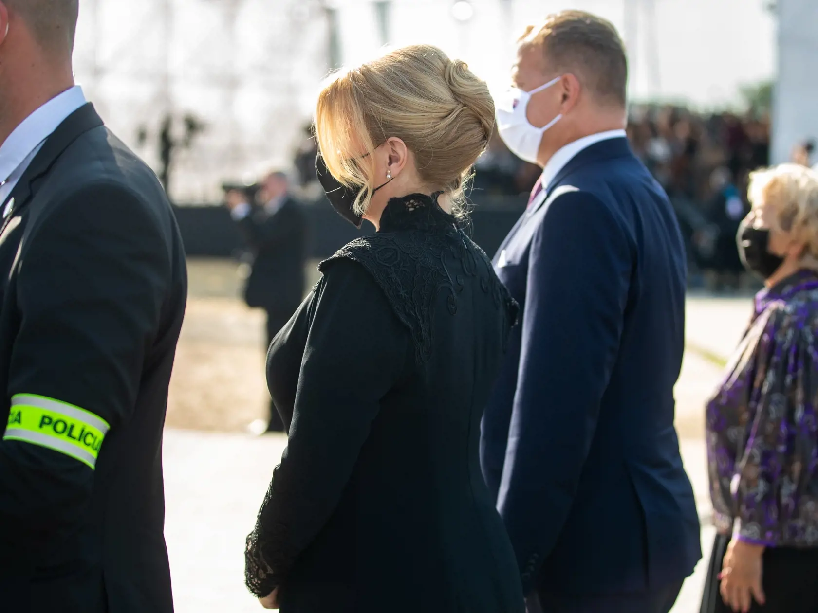 Svätá omša v Šaštíne za prítomnosti pápeža Františka. Na snímke Zuzana Čaputová.