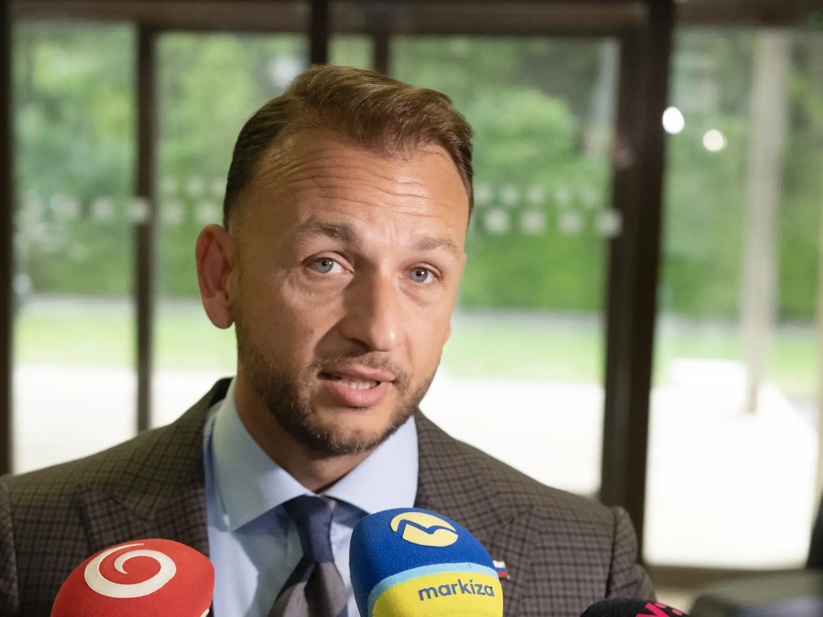 Na snímke minister vnútra SR Matúš Šutaj Eštok (Hlas-SD) pred 30. rokovaním vlády SR 2. mája 2024 v Bratislave.
