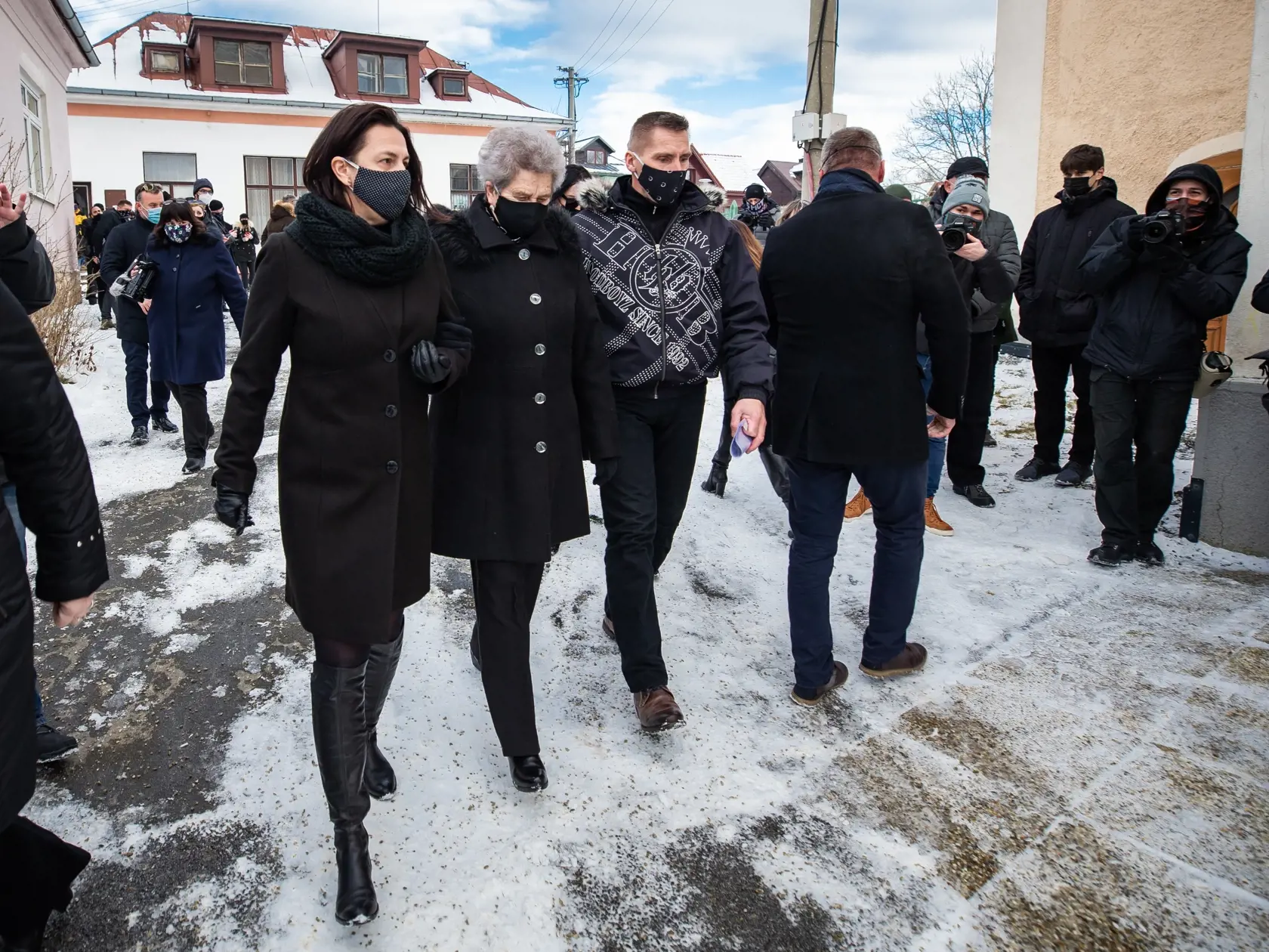Pohreb Milana Lučanského v Štrbe.
