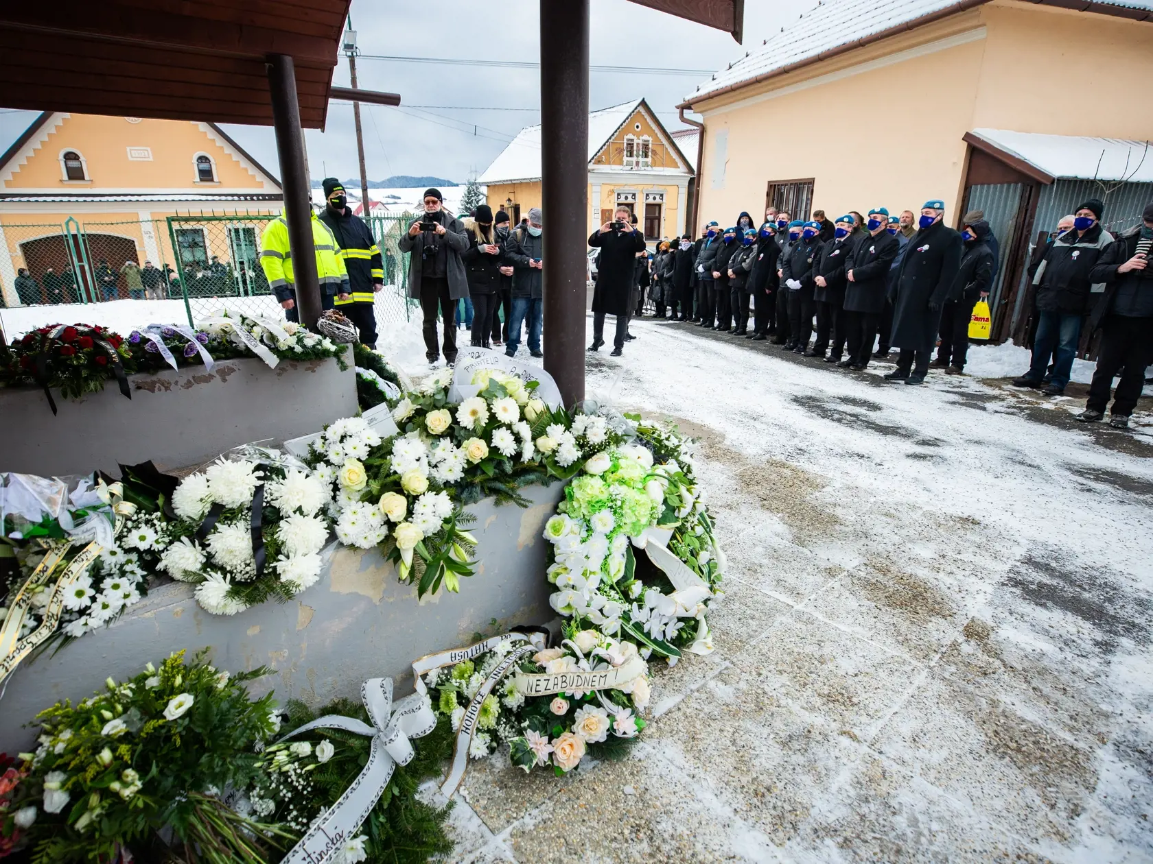 Pohreb Milana Lučanského v Štrbe.