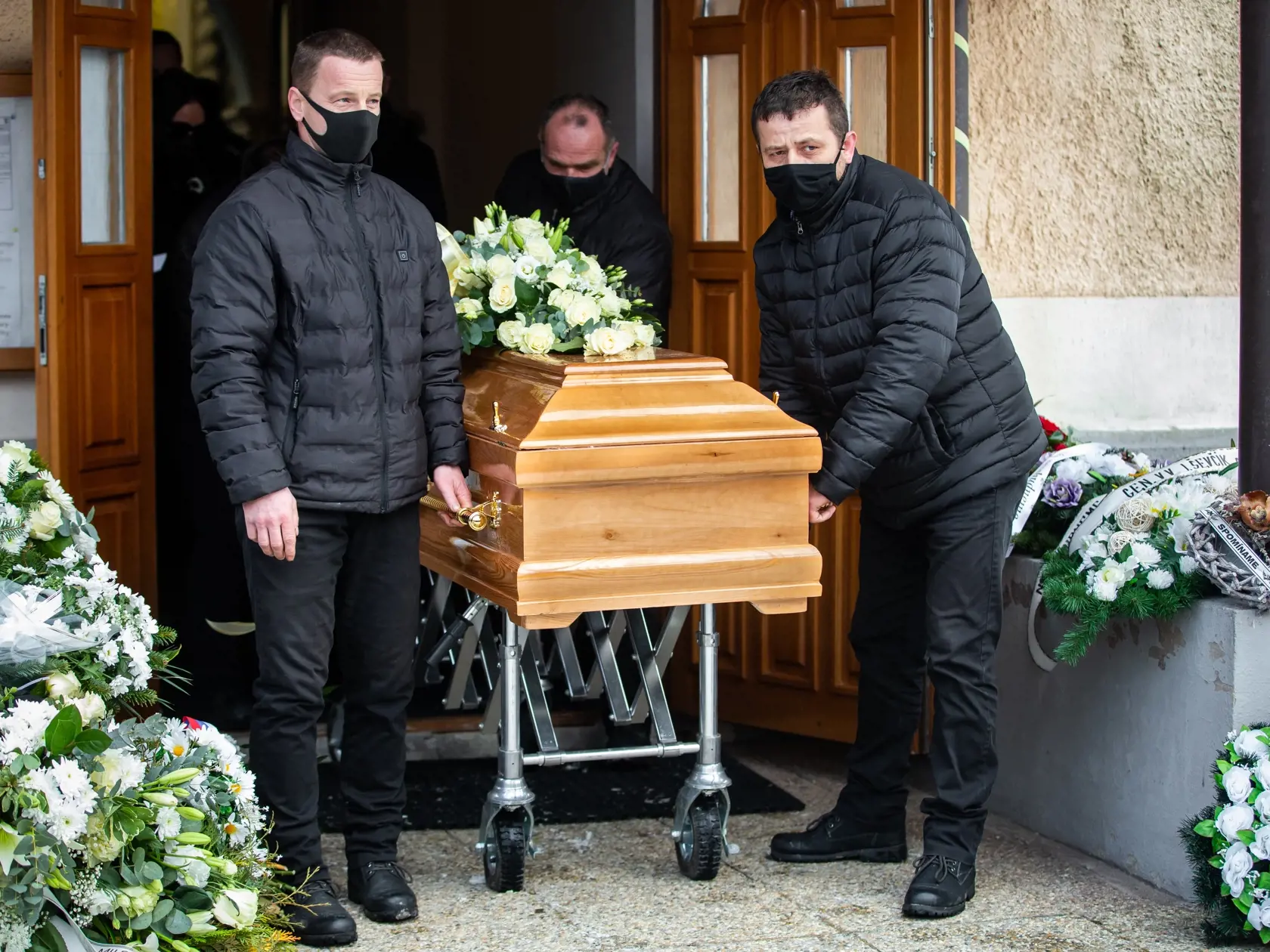 Pohreb Milana Lučanského v Štrbe.