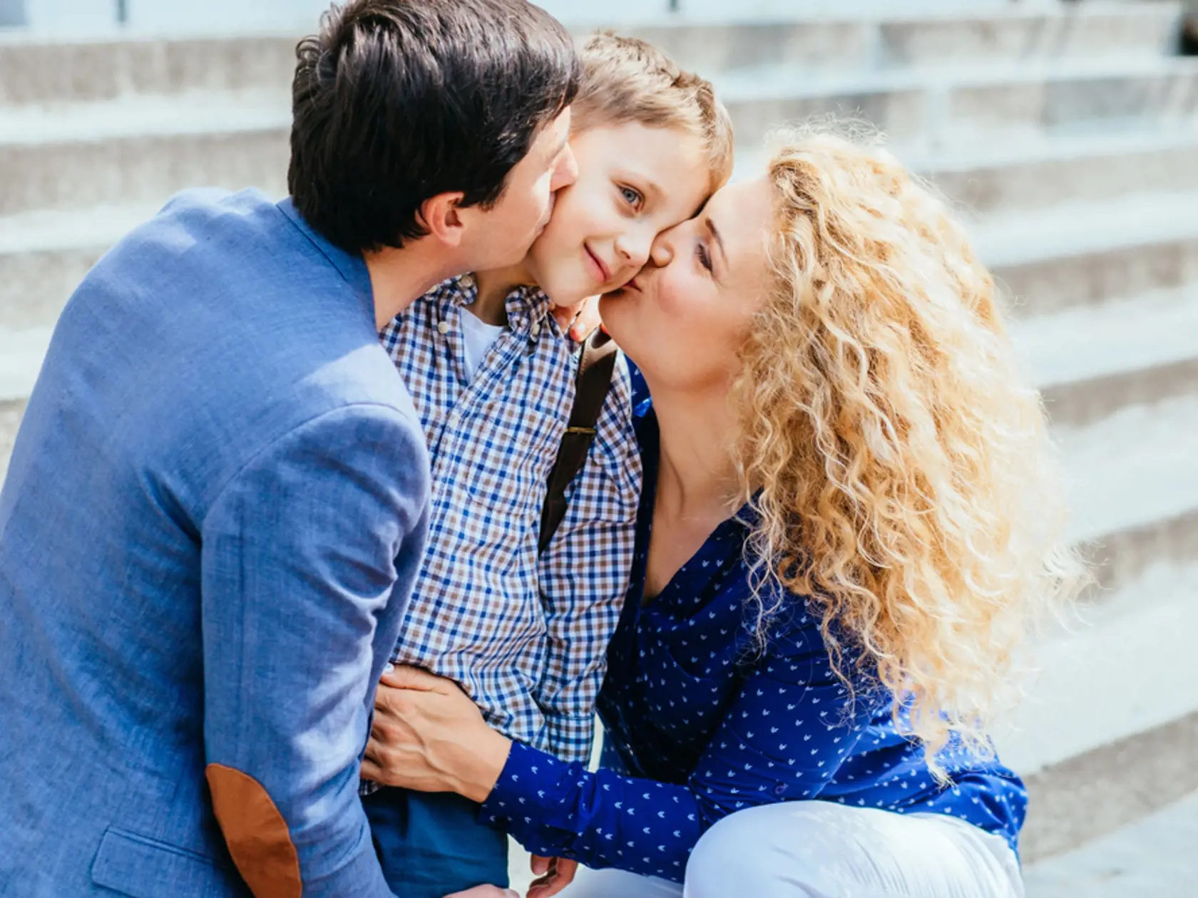 Parents,Preparing,To,Send,Her,Child,Back,To,School,At