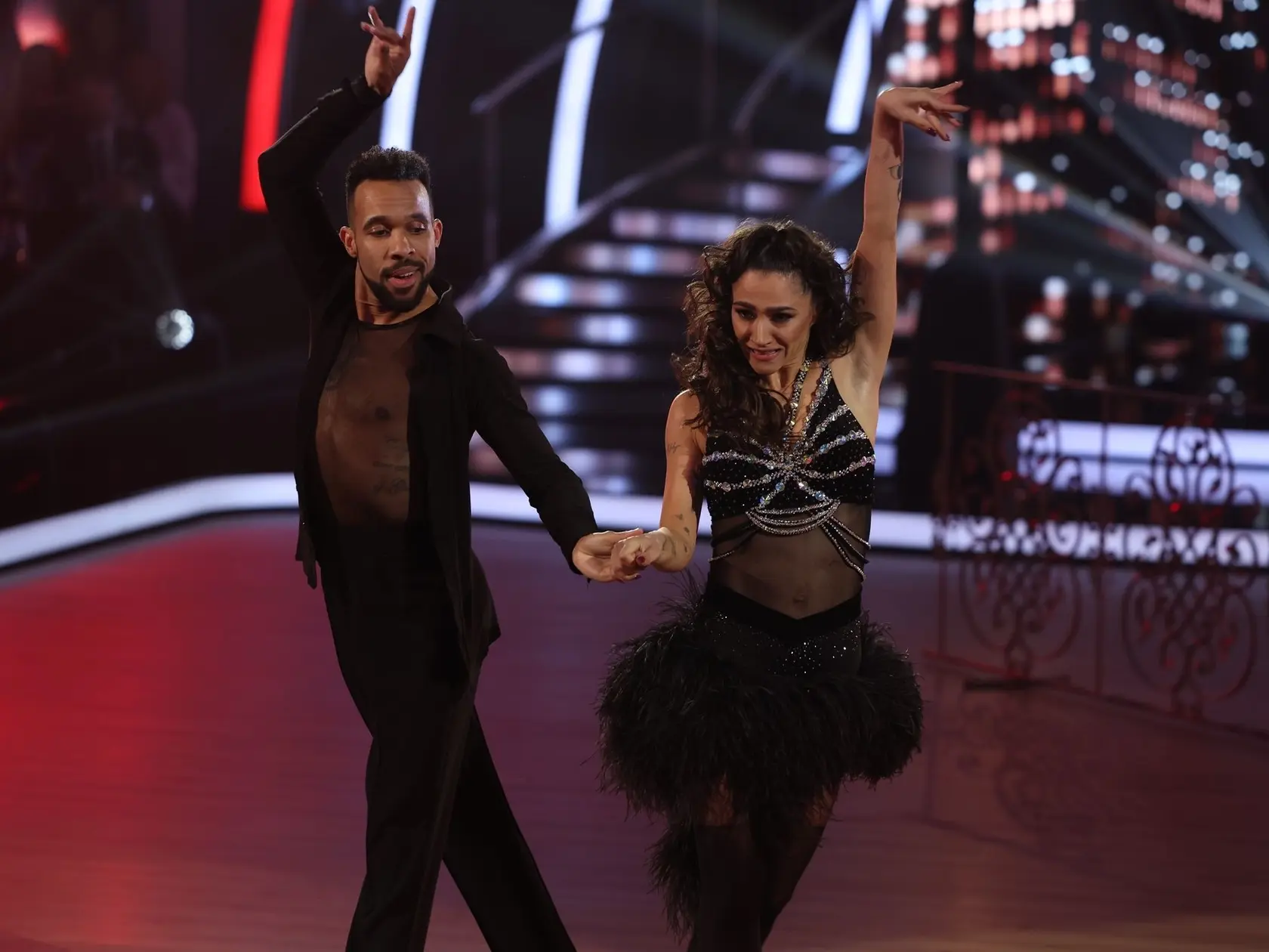 Siedme kolo Let's Dance. Na snímke Eva Burešová a Titus Ablorh.