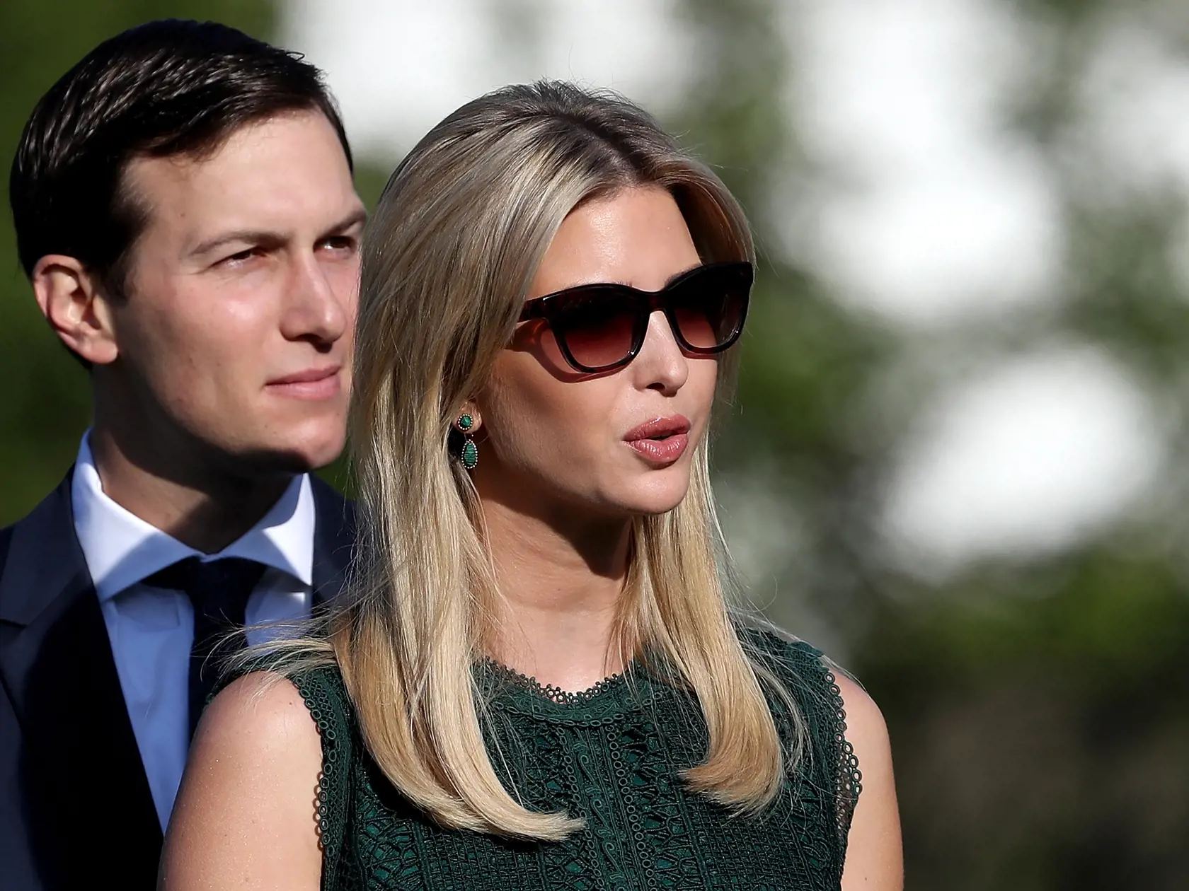 WASHINGTON, DC - SEPTEMBER 11:  U.S. Ivanka Trump and Jared Kushner arrive for a ceremony on the South Lawn of the White House marking the September 11 attacks September 11, 2017 in Washington, DC. Today marks the 16th anniversary of the attacks that killed almost 3,000 people and wounded another 6,000. (Photo by Win McNamee/Getty Images)