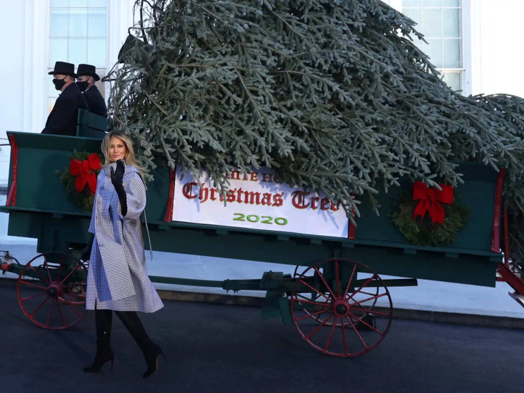 First Lady Melania Trump Receives 2020 White House Christmas Tree