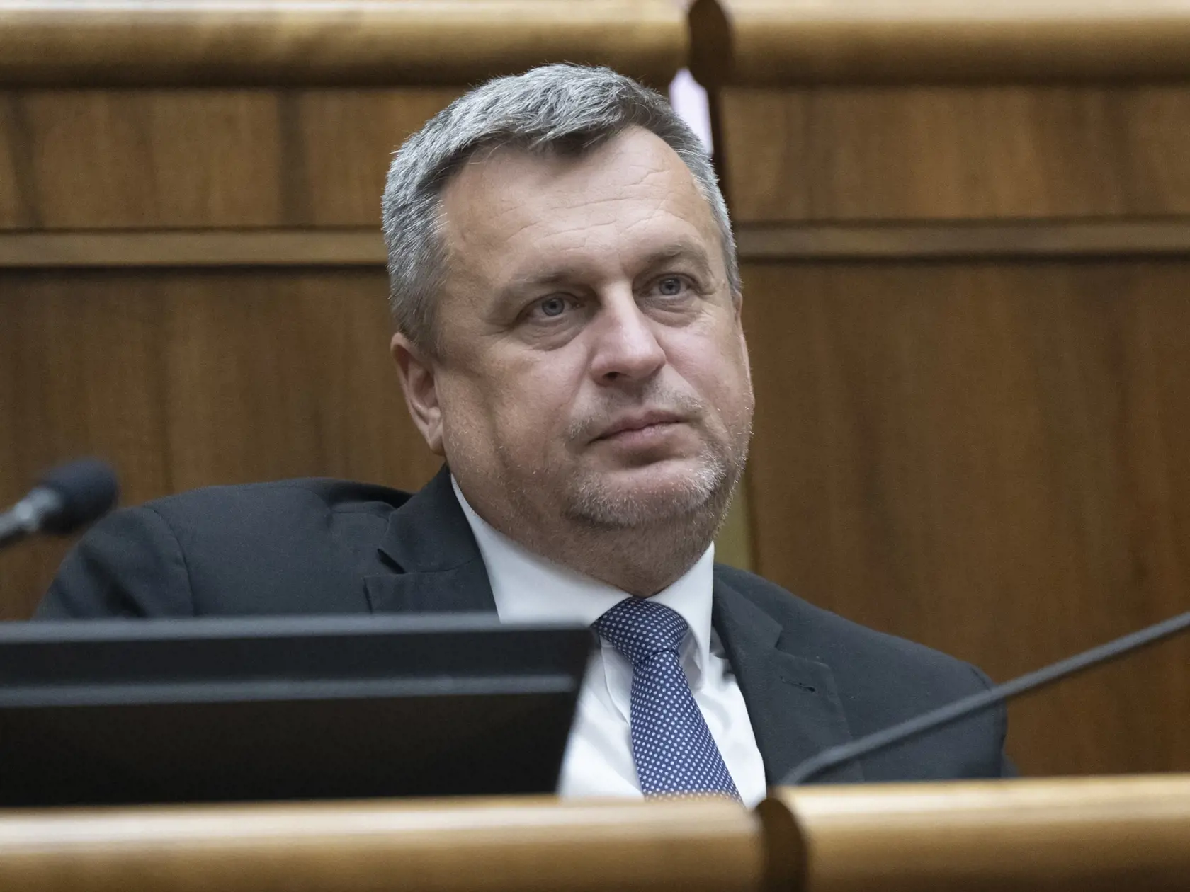 Na snímke podpredseda parlamentu SR Andrej Danko (PS) počas rokovania 12. schôdze NR SR 24. apríla 2024 v Bratislave.