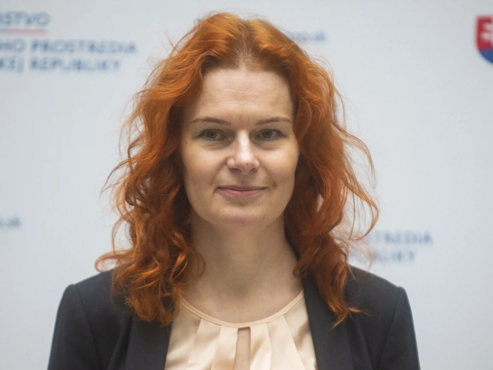 Na snímke generálna riaditeľka sekcie plánu obnovy Úradu vlády SR Lívia Vašáková počas tlačovej konferencie na tému  Predstavenie rozvojových projektov v Národnom parku Muránska planina a v Národnom parku Poloniny financovaných z Plánu obnovy a odolnosti SR 7. novembra 2022 v Bratislave. FOTO TASR - Jakub Kotian