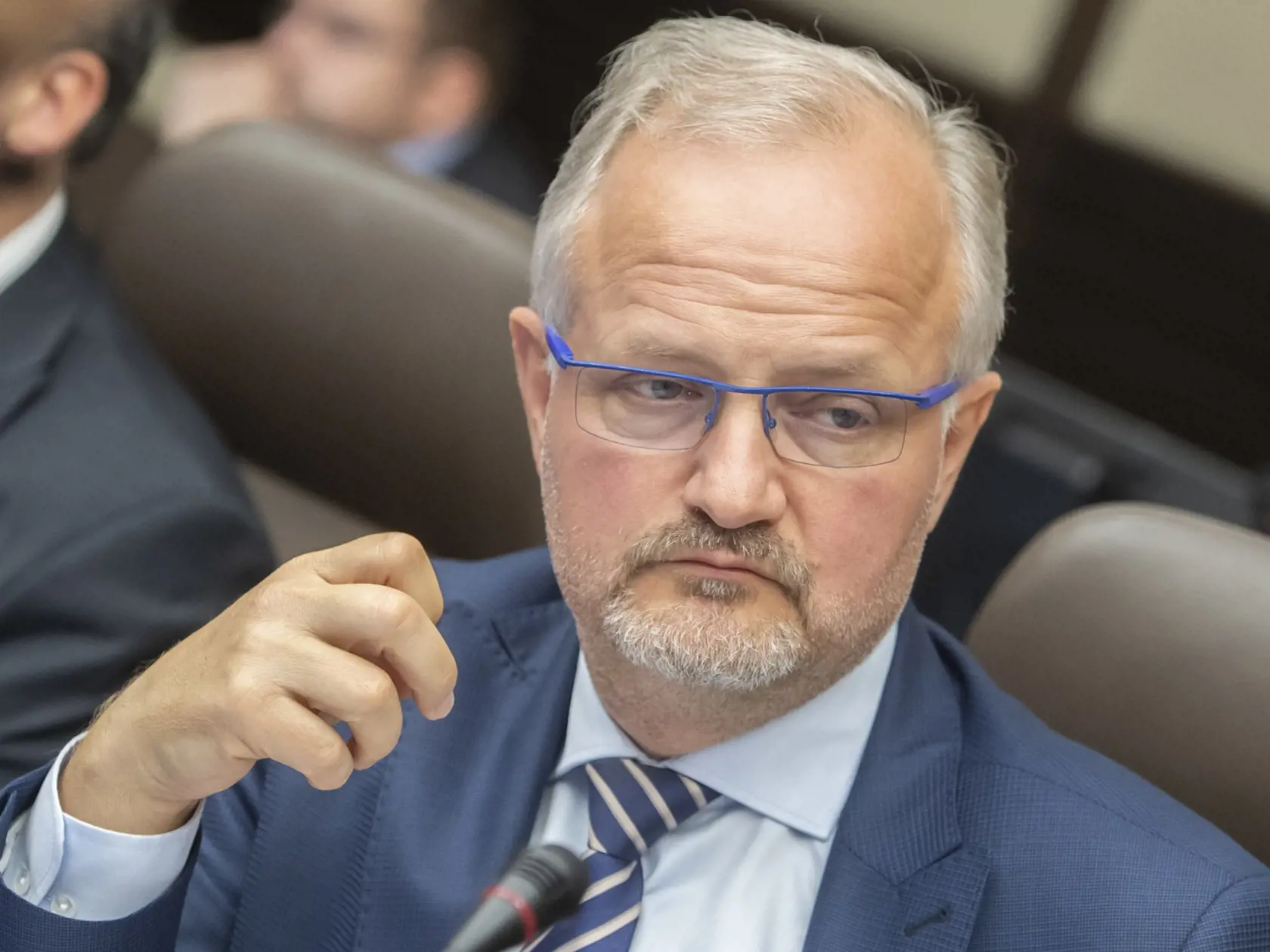 Na snímke štátny tajomník ministersrva hospodárstva SR Peter Švec počas rokovania 113. schôdze vlády SR 26. októbra 2022 v Bratislave. FOTO TASR - Martin Baumann