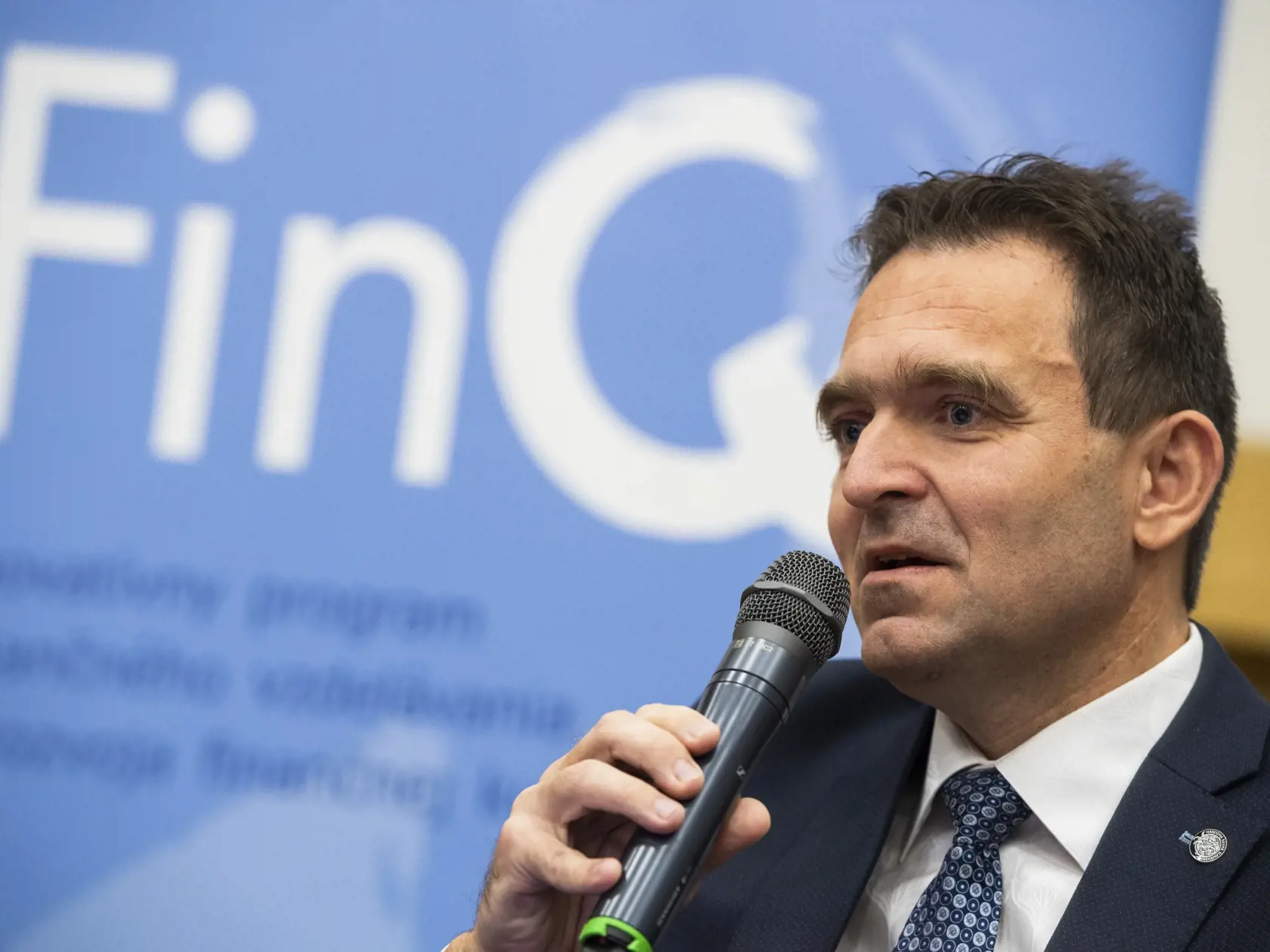 Na snímke viceguvernér Národnej banky Slovenska (NBS) Ľudovít Ódor počas tlačovej konferencie o programe finančného vzdelávania FinQ v Bratislave 23. novembra 2022. FOTO TASR - Jaroslav Novák