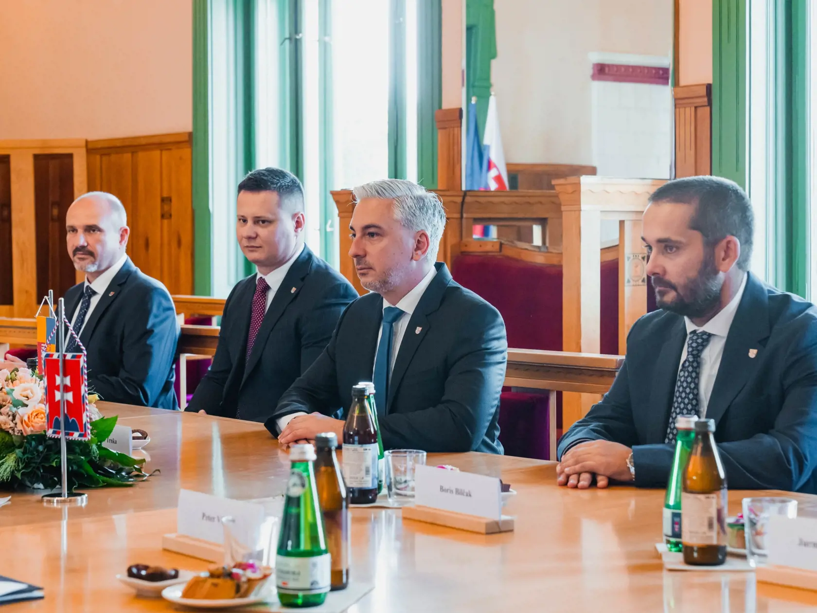 Návšteva Petra Pellegriniho u košického župana Rastislava Trnku.