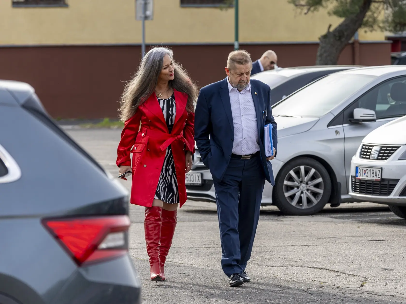 Obžalovaný Štefan Harabin na Špecializovanom trestnom súde v Pezinku. Pojednávanie v prípade schvaľovania ruskej invázie na Ukrajinu.