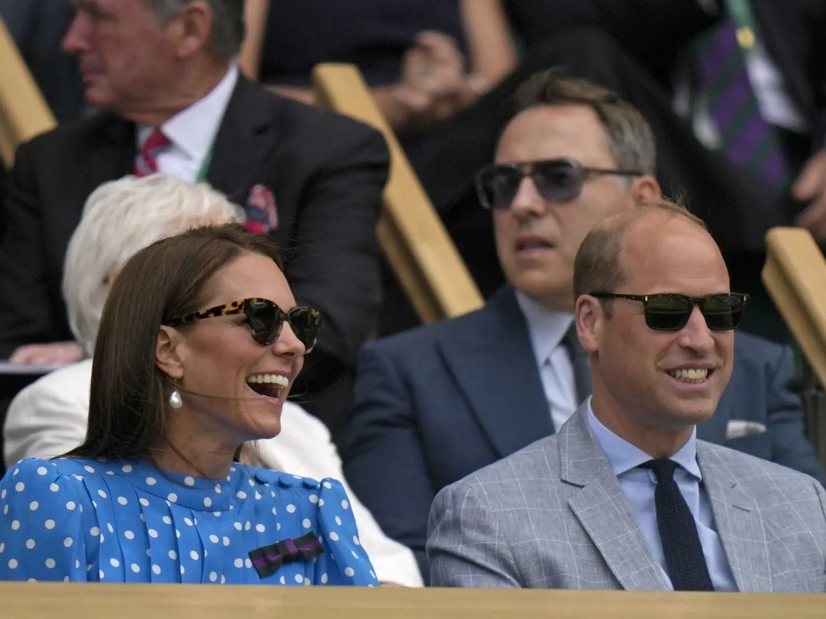 Kate a William si zápas užívali.
