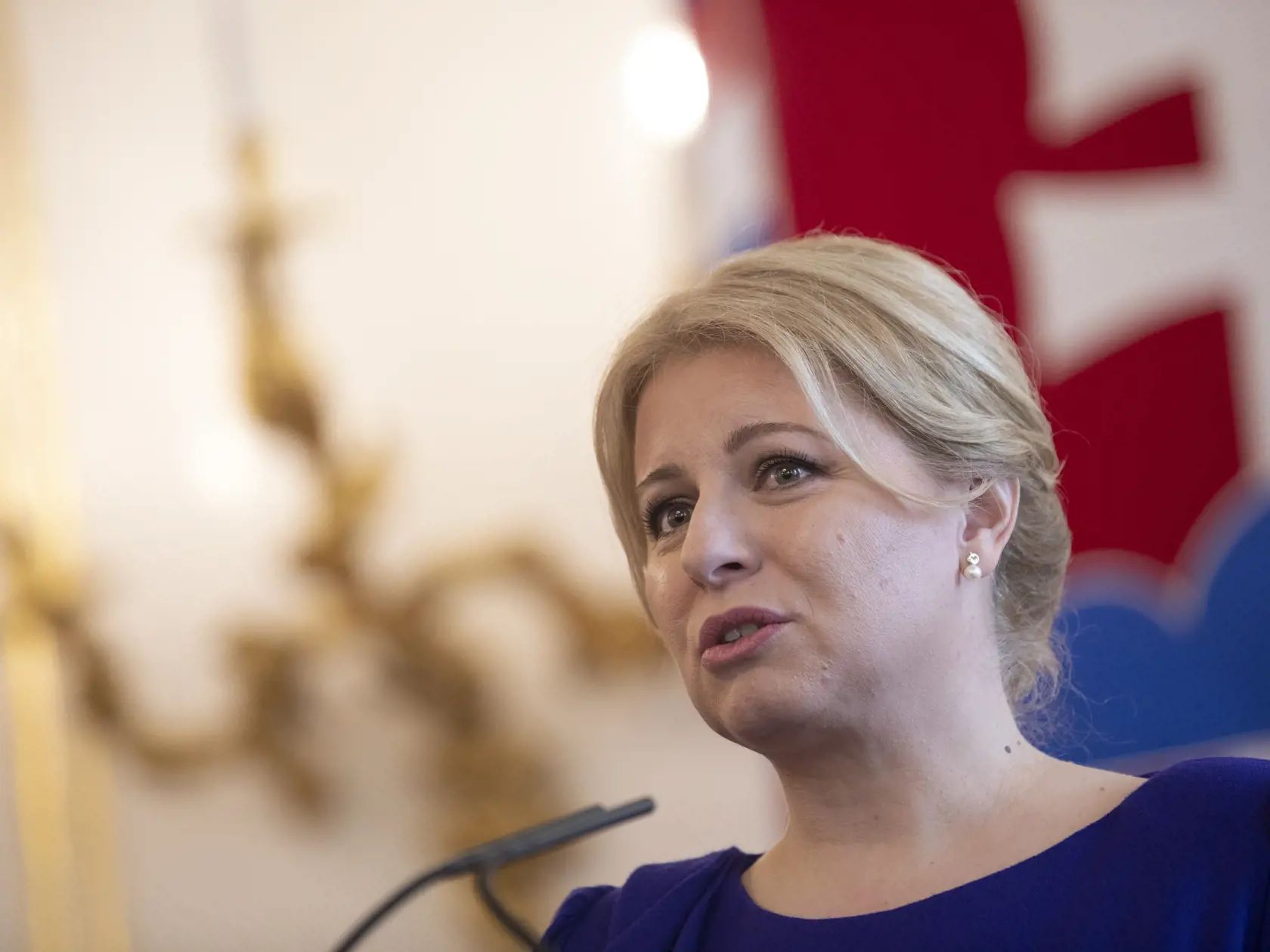 Na snímke je Petr Pavel, prezident Českej republiky na návšteve Slovenska u prezidentky Slovenskej republiky Zuzany Čaputovej.
Zuzana Čaputová