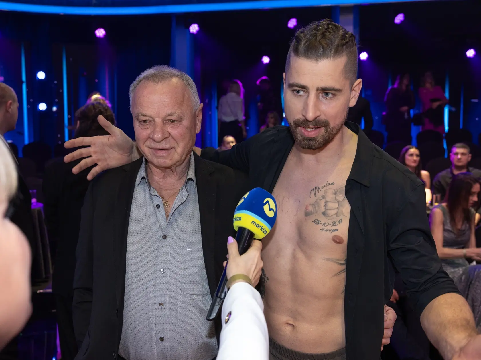 Peter Sagan a jeho otec Ľubomír Sagan počas siedmeho kola Let's dance 2025.
