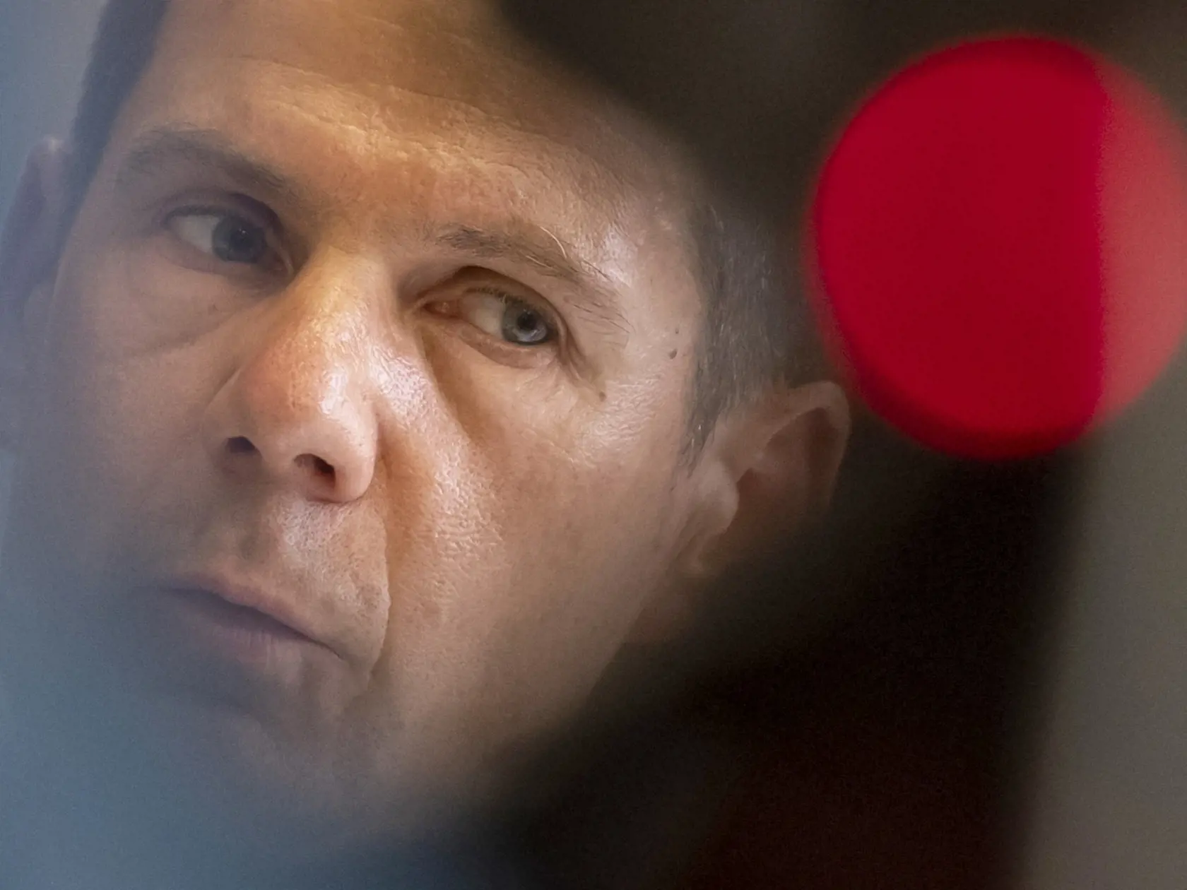 Na snímke prezident Policajného zboru SR Štefan Hamran počas vyhlásenia po zasadnutí Bezpečnostnej rady 8. júna 2022 v Bratislave. FOTO TASR - Martin Baumann

