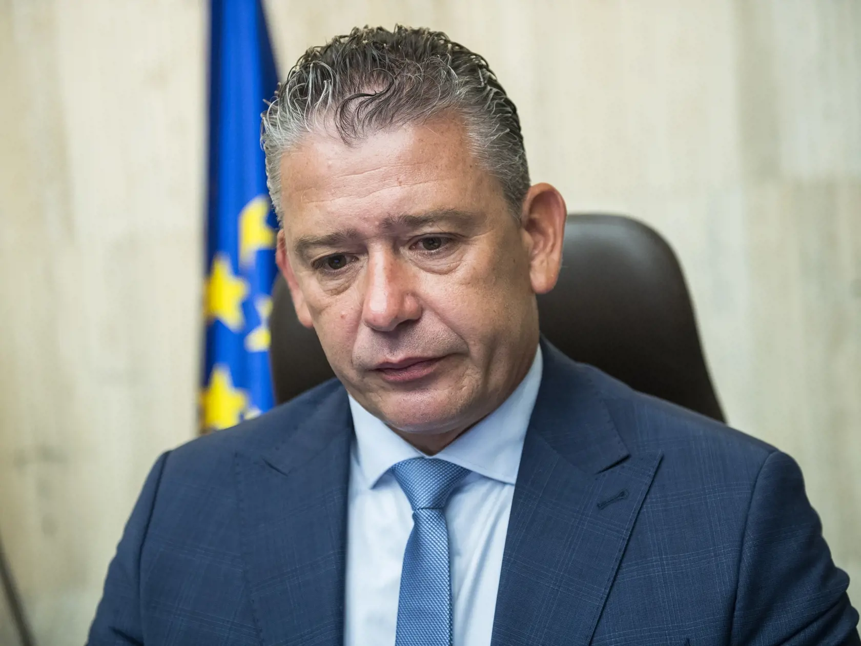Na snímke minister vnútra SR Roman Mikulec (OĽaNO) počas rokovania 86. schôdze vlády SR v Bratislave 22. júna 2022. FOTO TASR - Jaroslav Novák