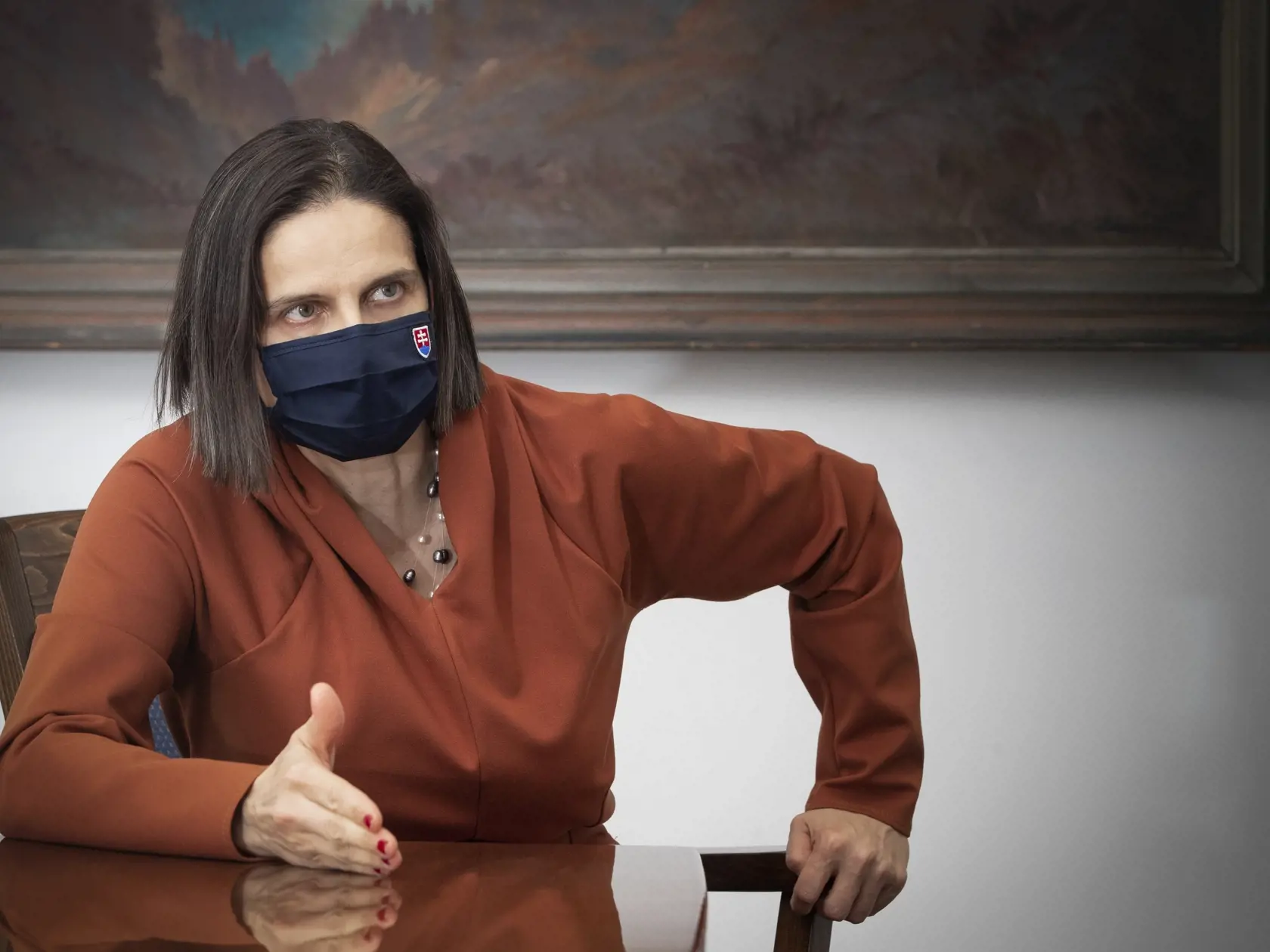 Na snímke je Mgr. Mária Kolíková, slovenská právnička, politička a v súčasnosti ministerka spravodlivosti SR.