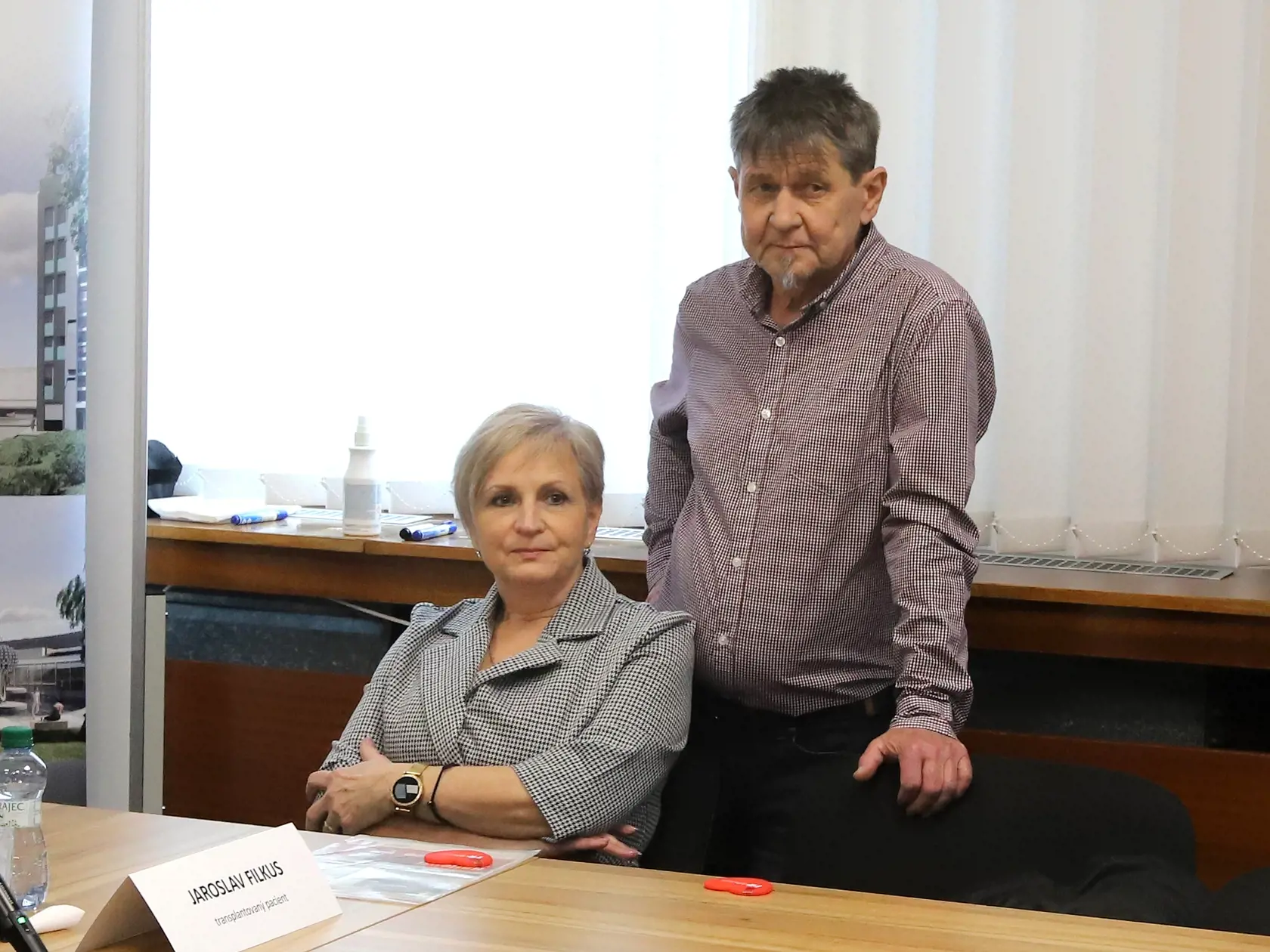 Na snímke pacient Jaroslav Filkus s manželkou.