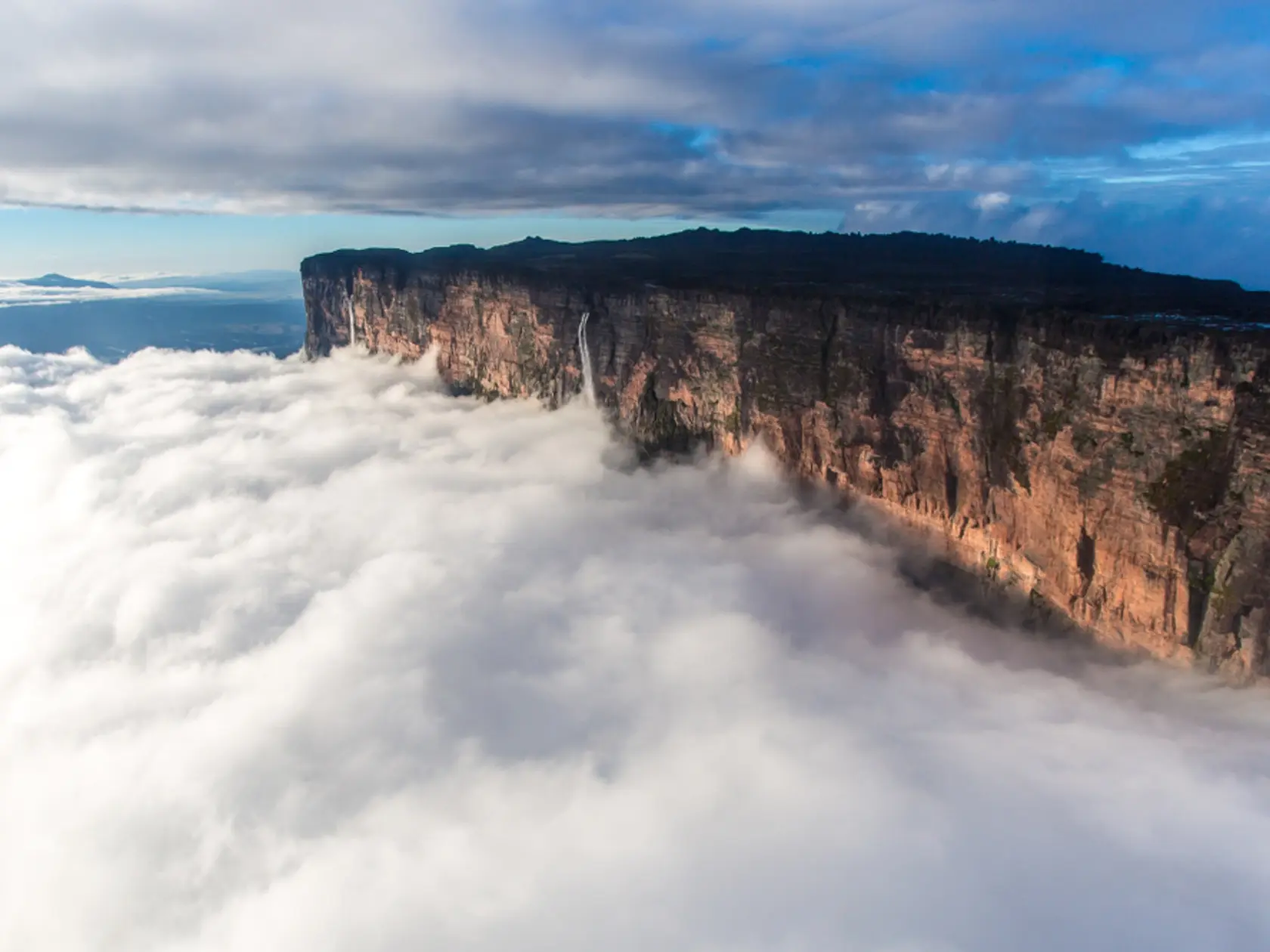 Roraima,Mountain,From,Helicopter,,Venezuela.