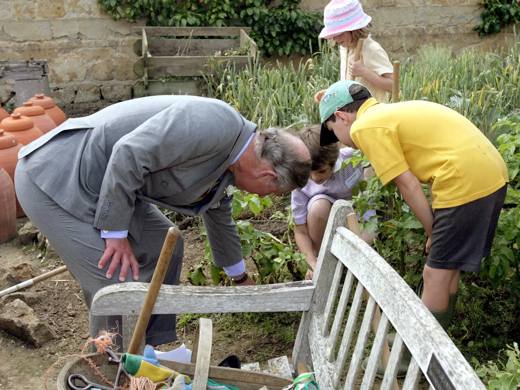 Prince Charles Visits Barrington Court In Somerset