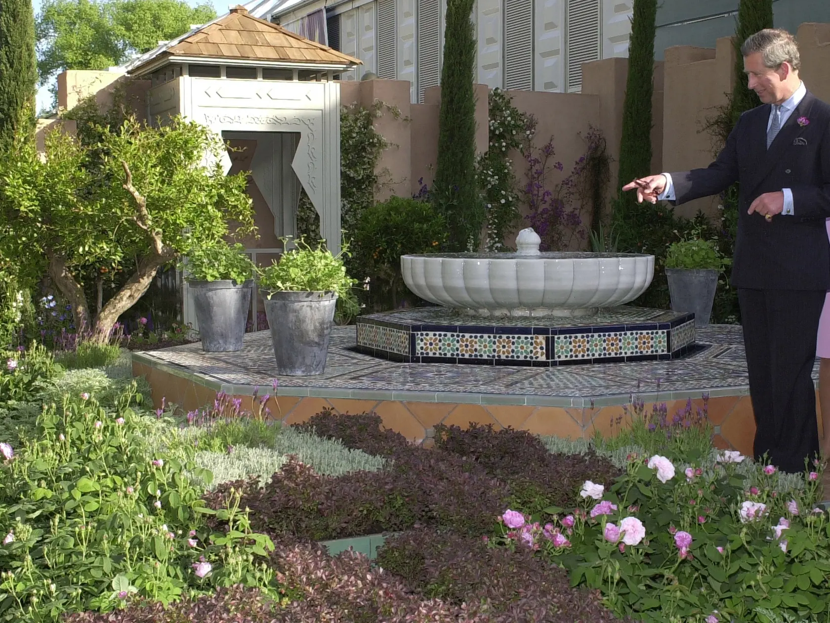Charles In His Garden At Chelsea